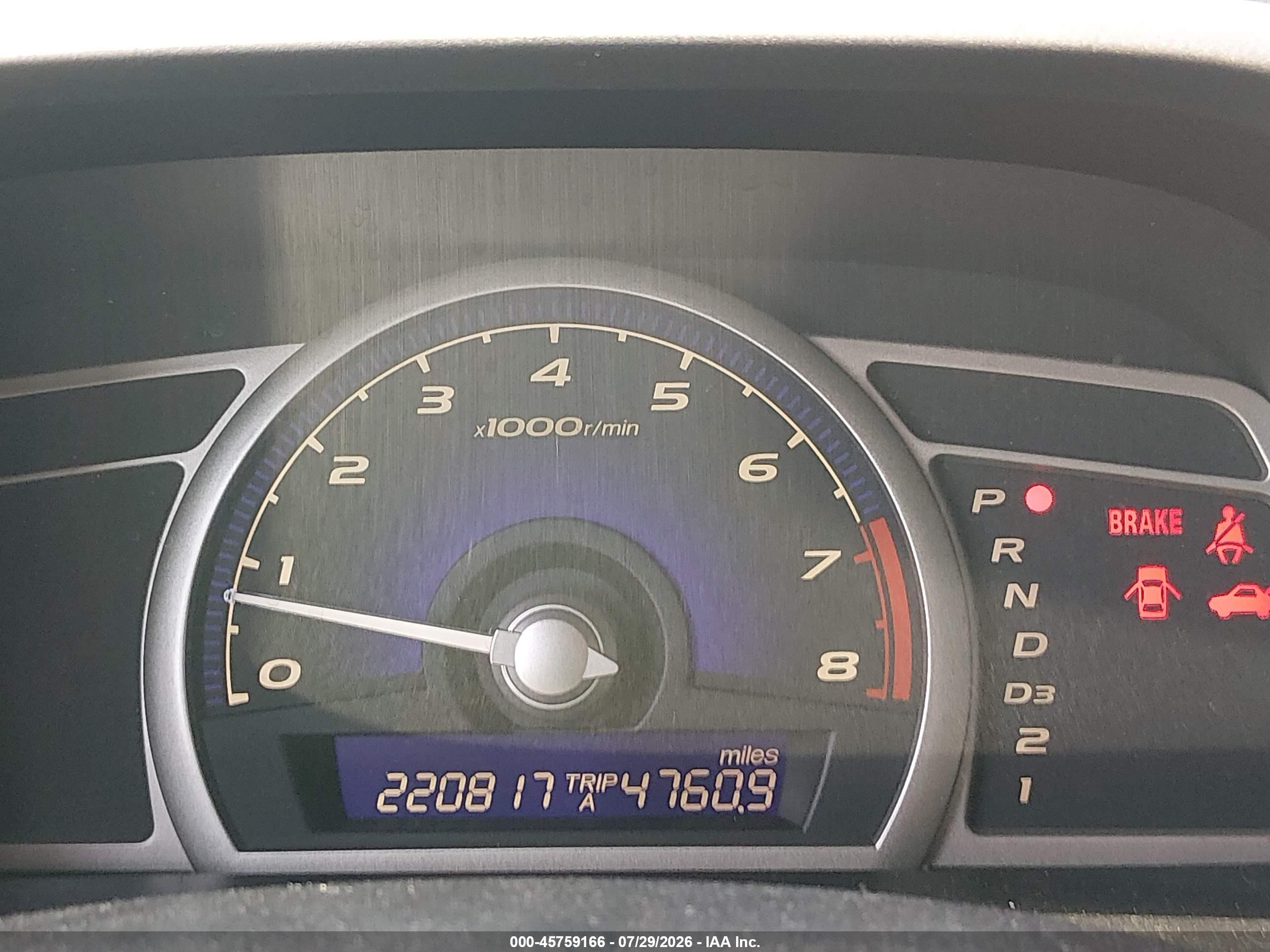 2009 Honda Civic Lx White vin: 2HGFA16519H547997