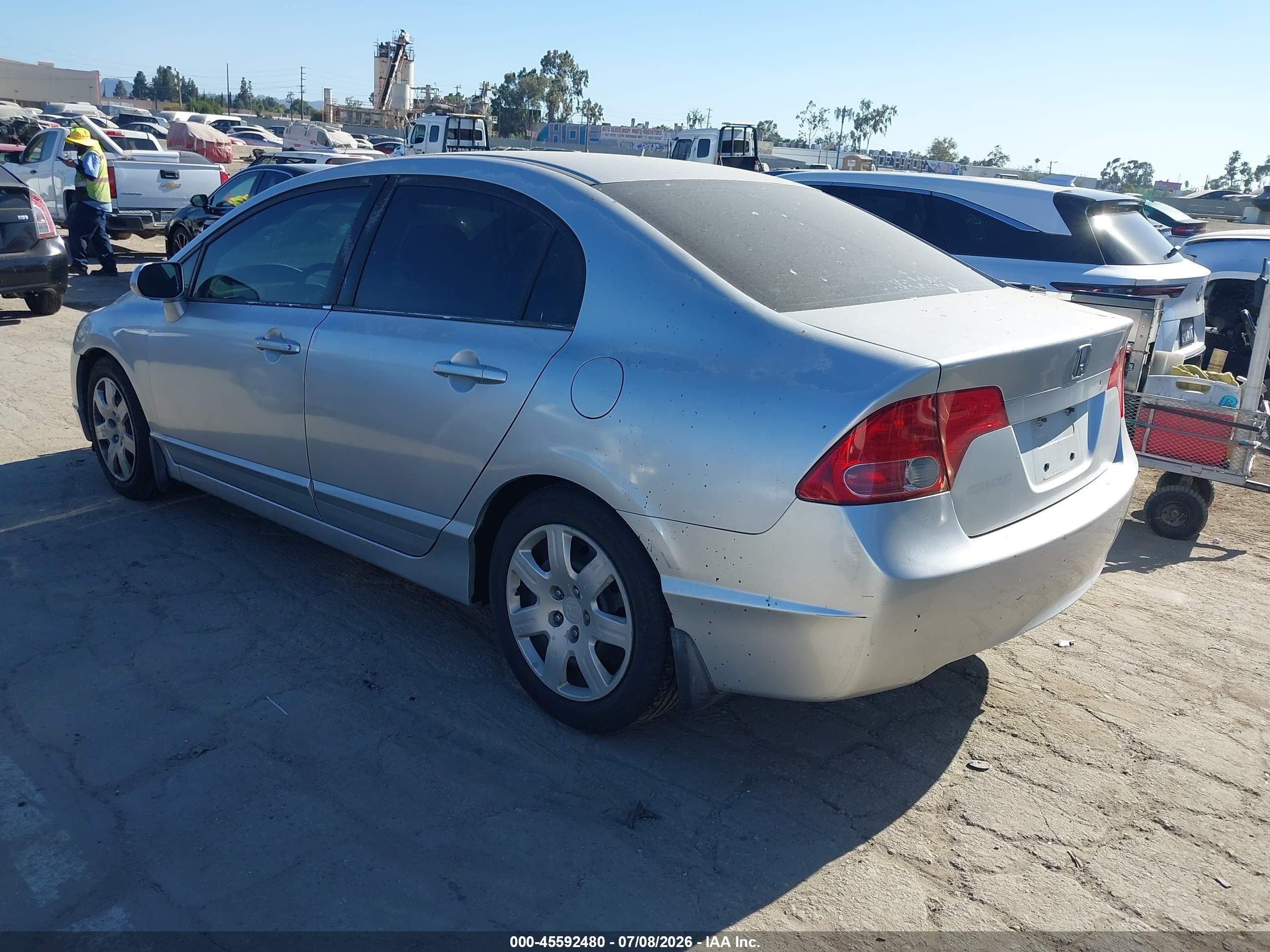 2006 Honda Civic Lx Silver vin: 2HGFA16526H507133