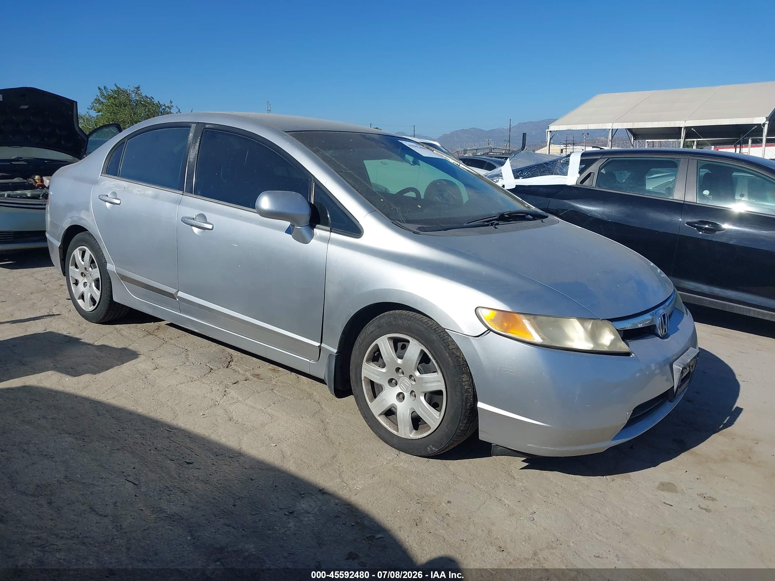 2006 Honda Civic Lx Silver vin: 2HGFA16526H507133