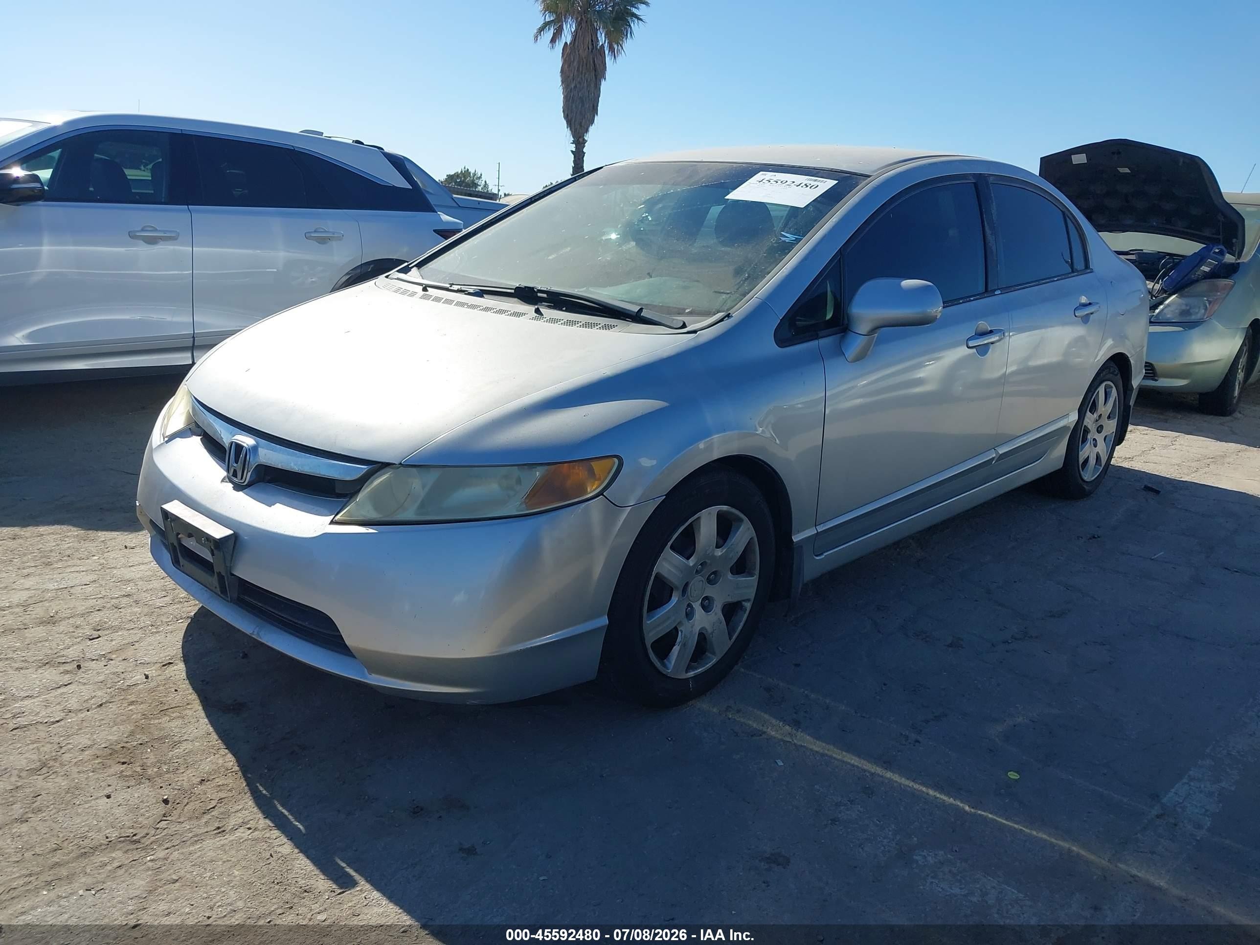 2006 Honda Civic Lx Silver vin: 2HGFA16526H507133