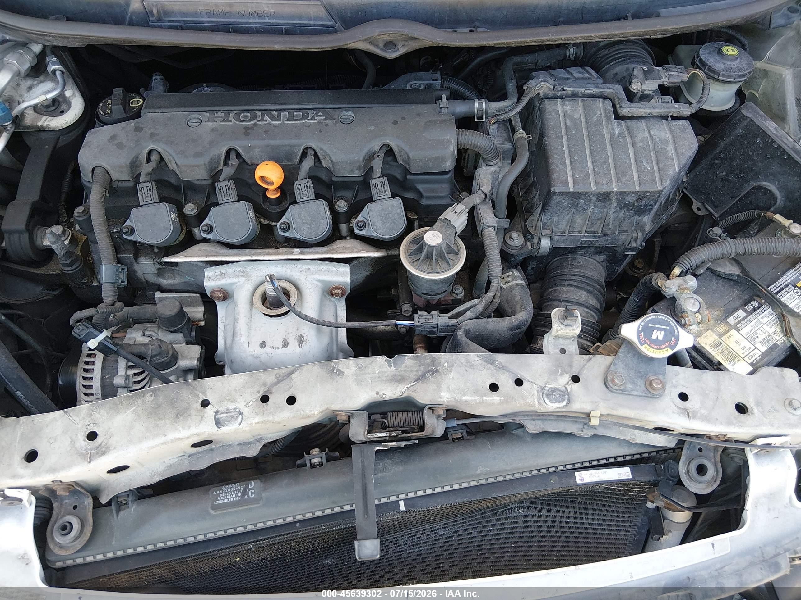2006 Honda Civic Lx White vin: 2HGFA16526H510355