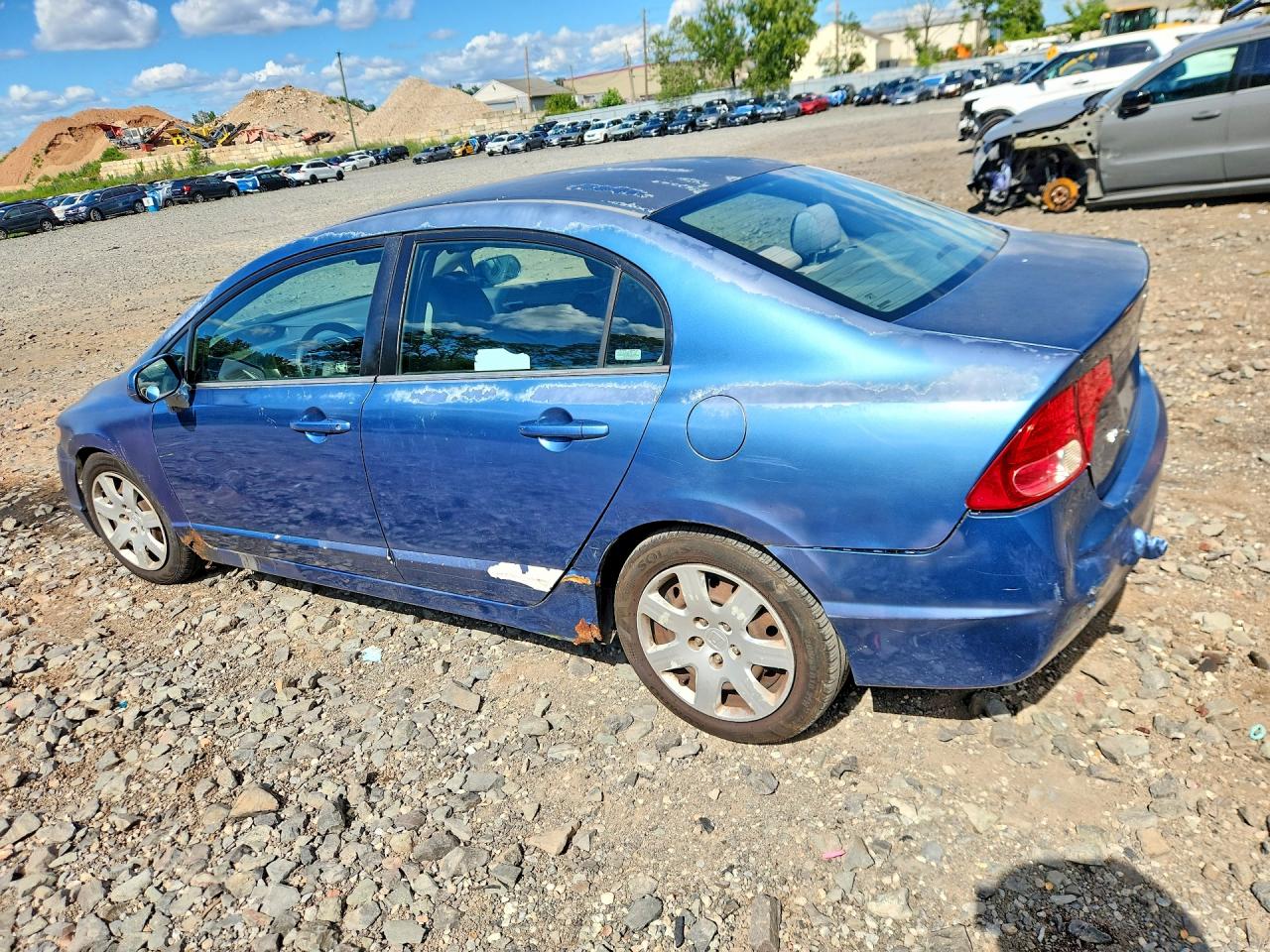 2006 Honda Civic Lx Blue vin: 2HGFA16526H514437