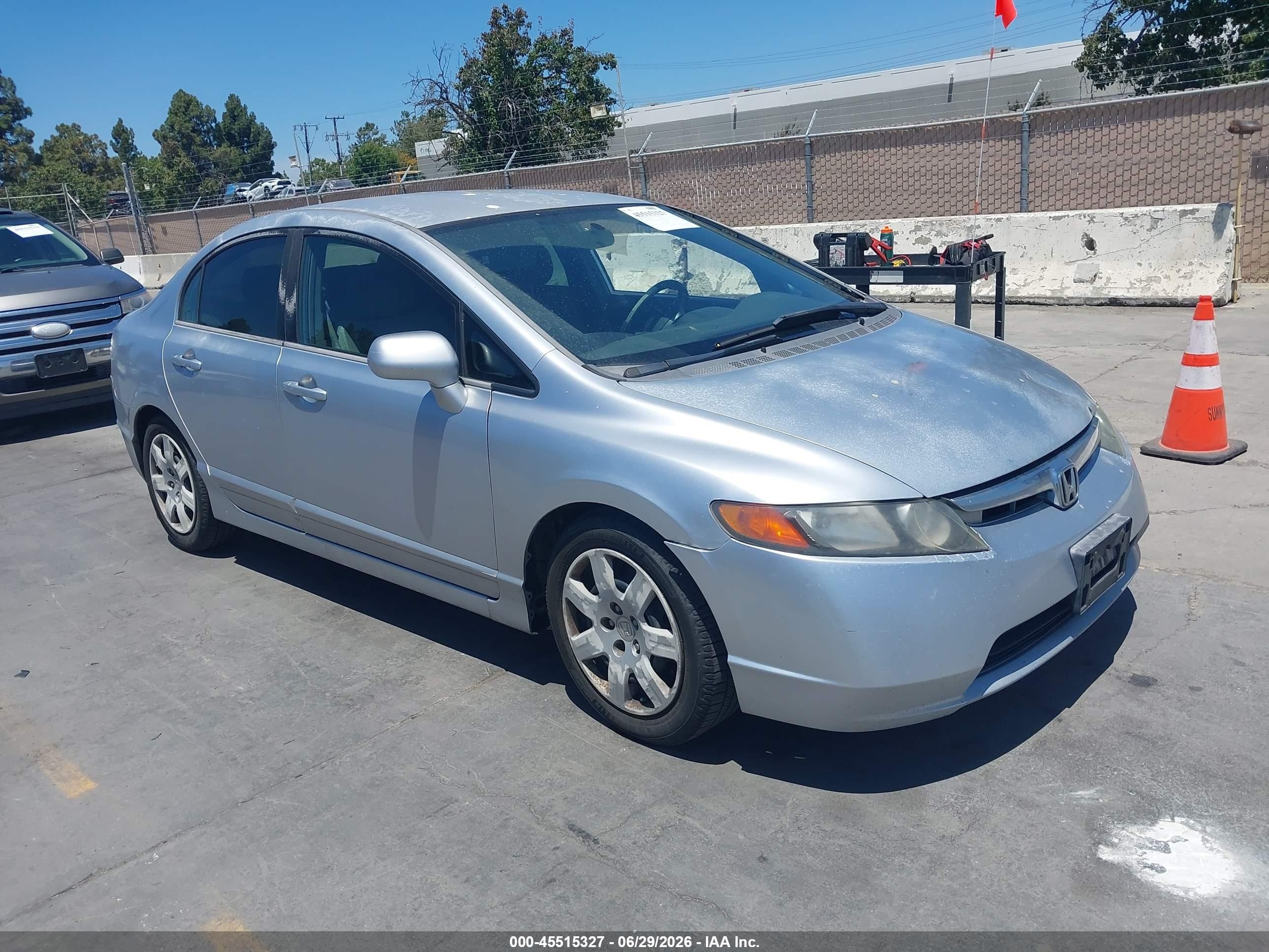 2006 Honda Civic Lx Серый vin: 2HGFA16526H521565