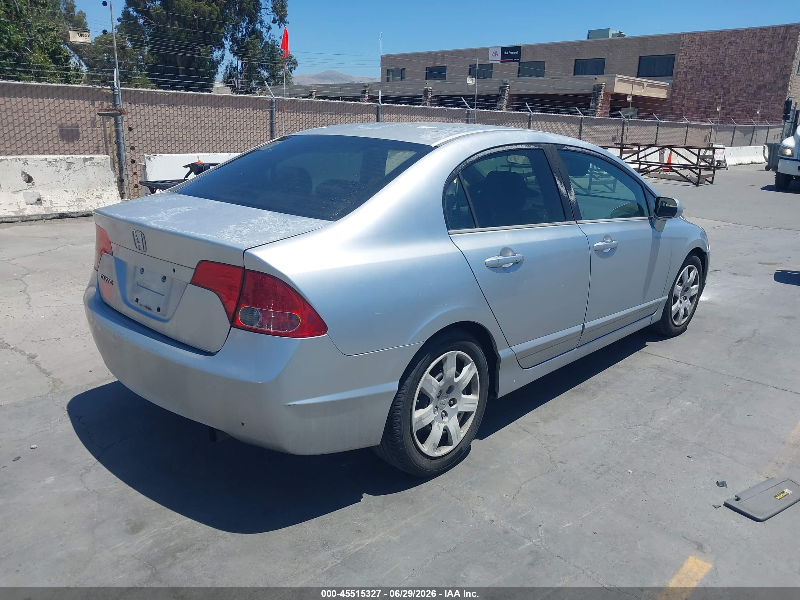 2006 Honda Civic Lx Gray vin: 2HGFA16526H521565