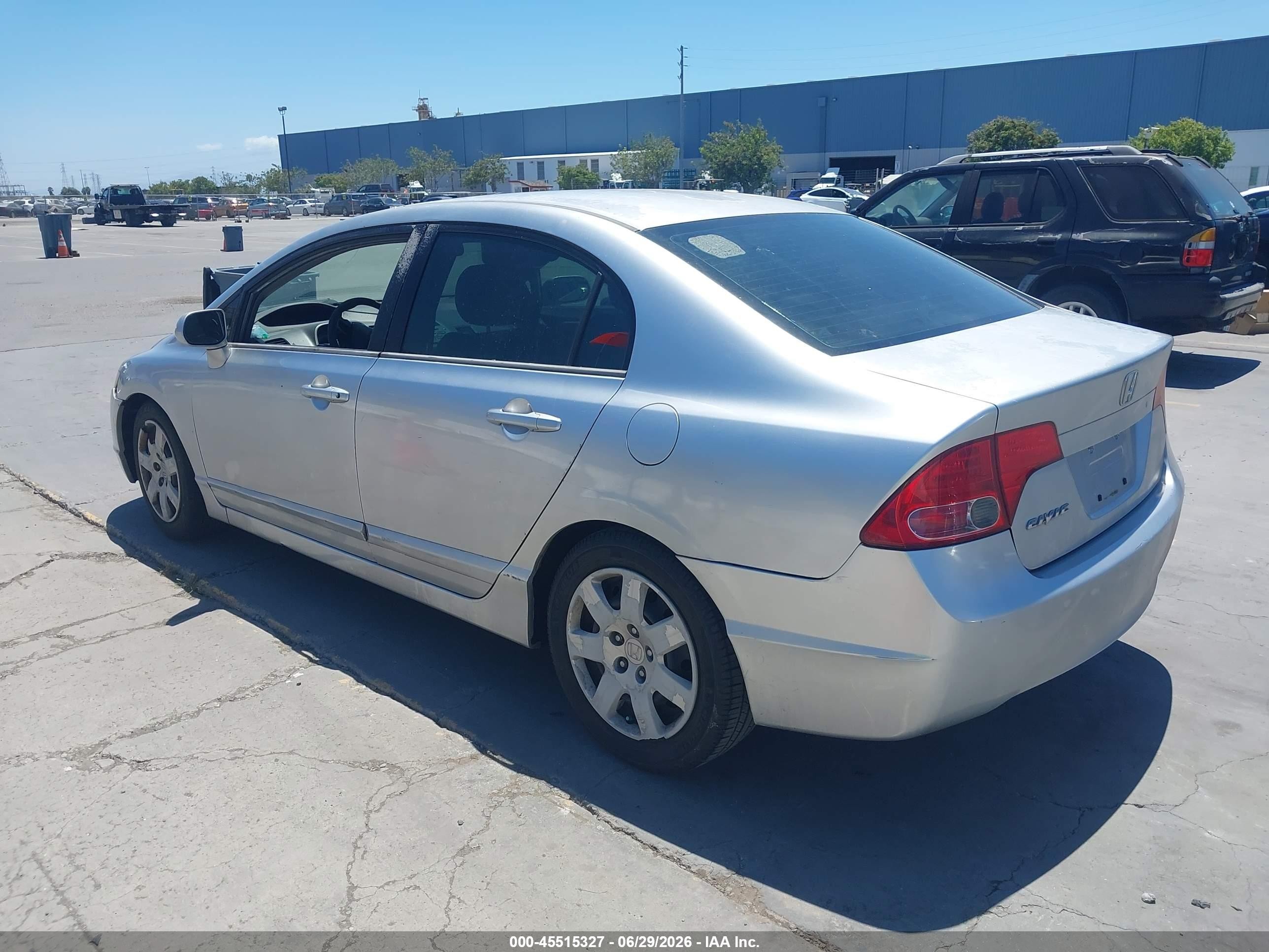 2006 Honda Civic Lx Gray vin: 2HGFA16526H521565