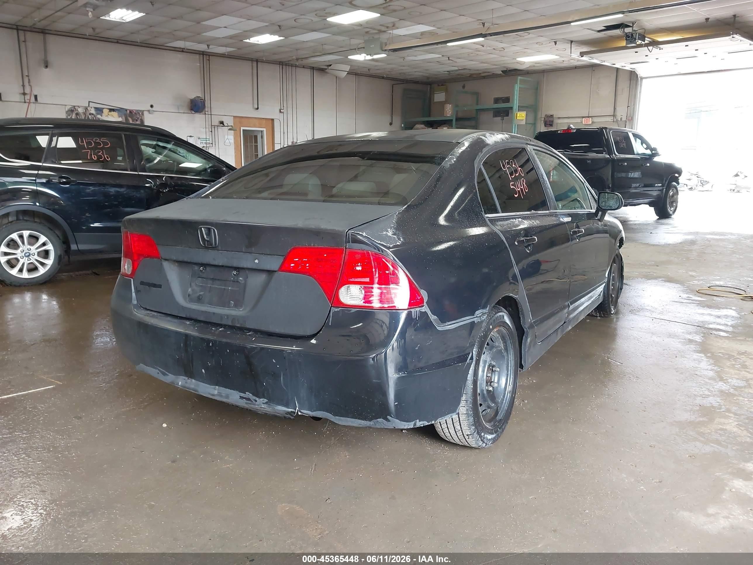 2006 Honda Civic Lx Black vin: 2HGFA16526H522781