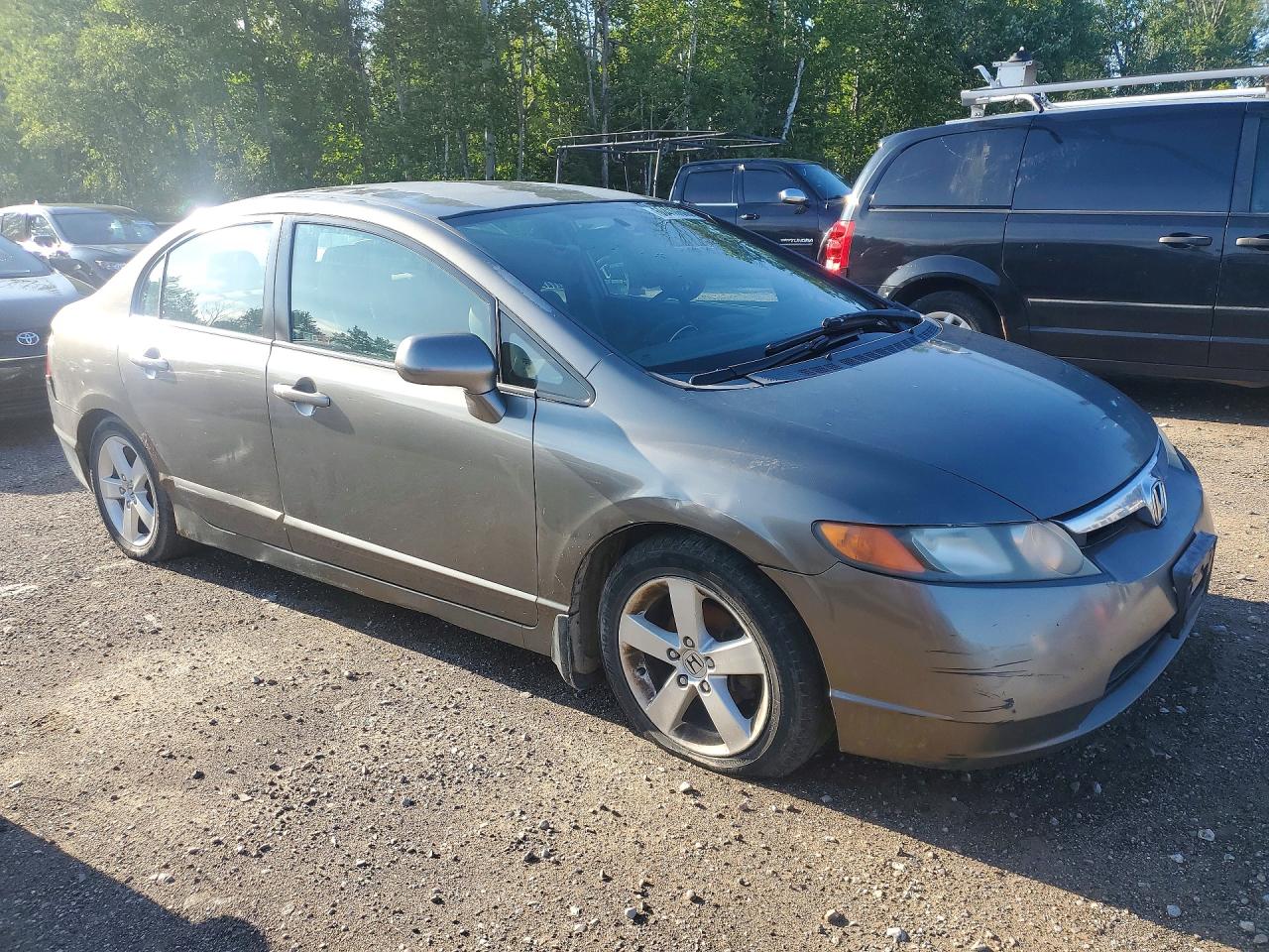 2007 Honda Civic Lx Серый vin: 2HGFA16527H023660