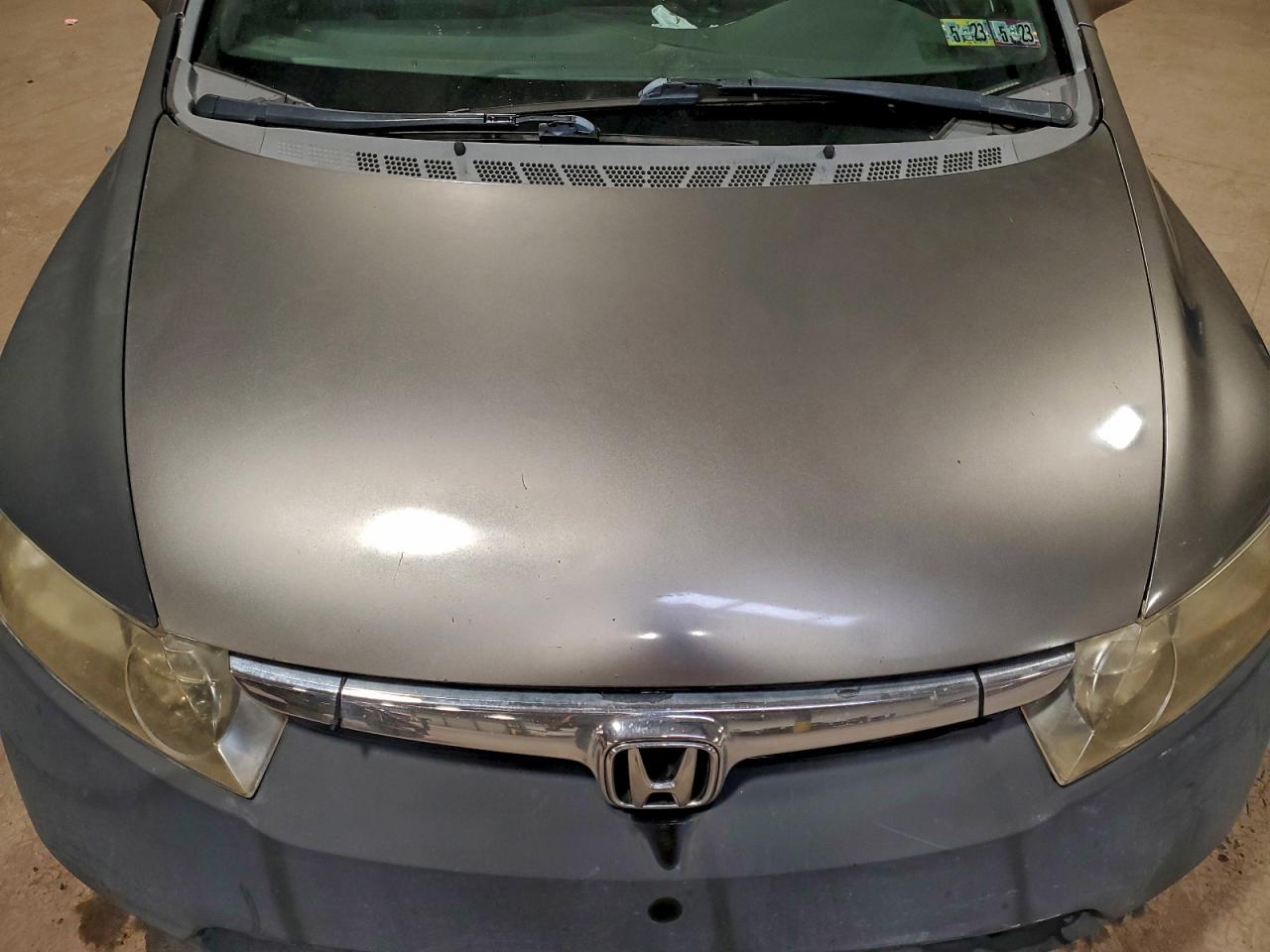 2007 Honda Civic Lx Gray vin: 2HGFA16527H310142