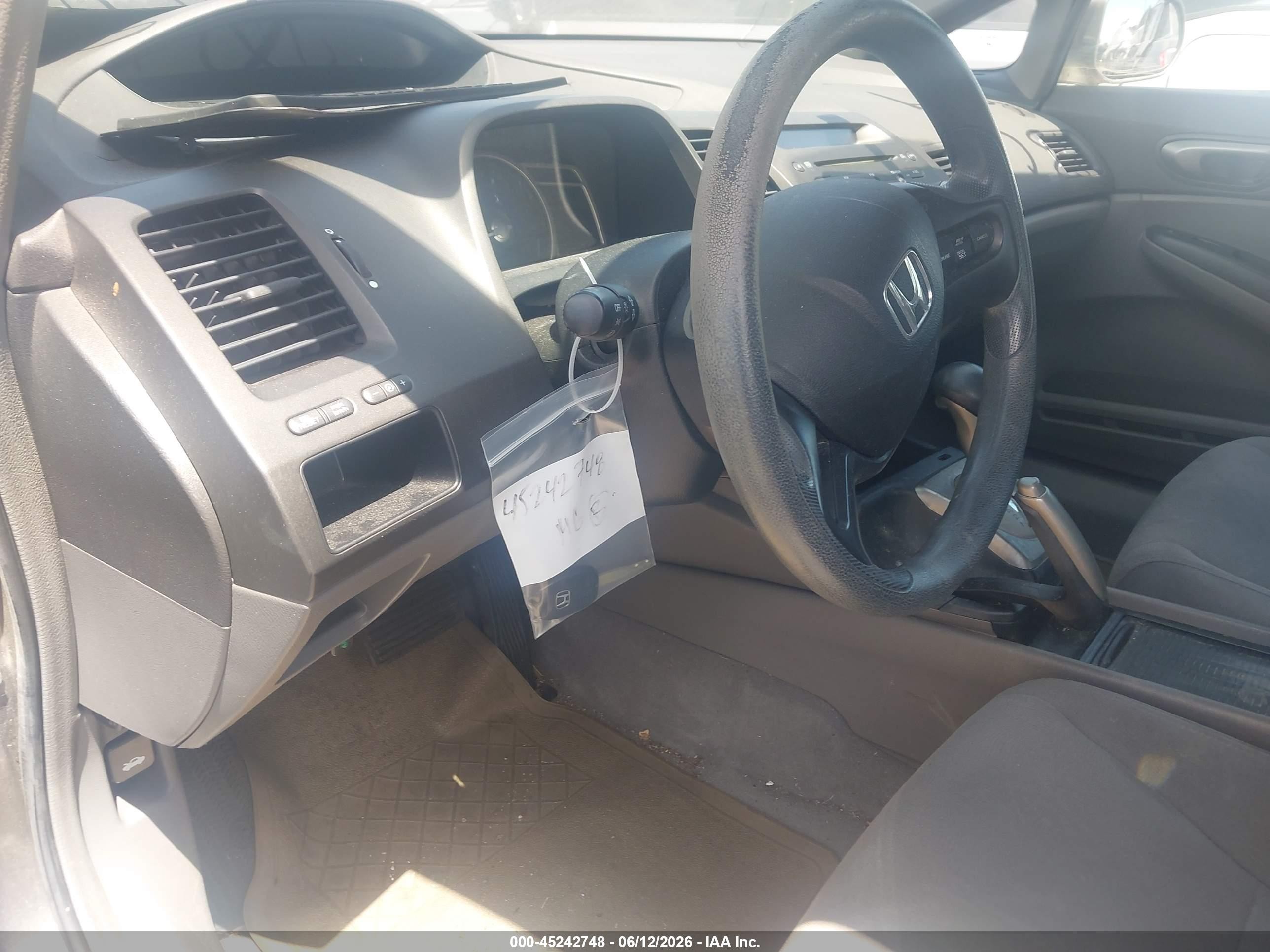 2007 Honda Civic Lx Gray vin: 2HGFA16527H311596