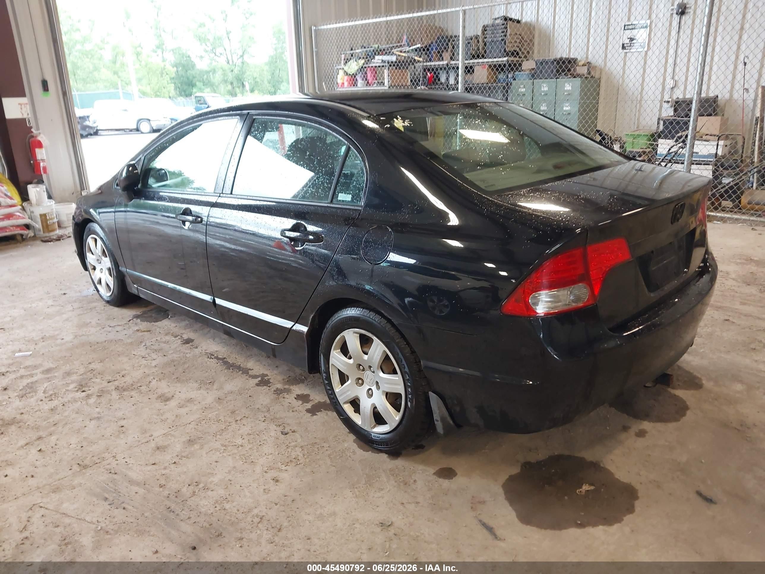 2007 Honda Civic Lx Black vin: 2HGFA16527H311761
