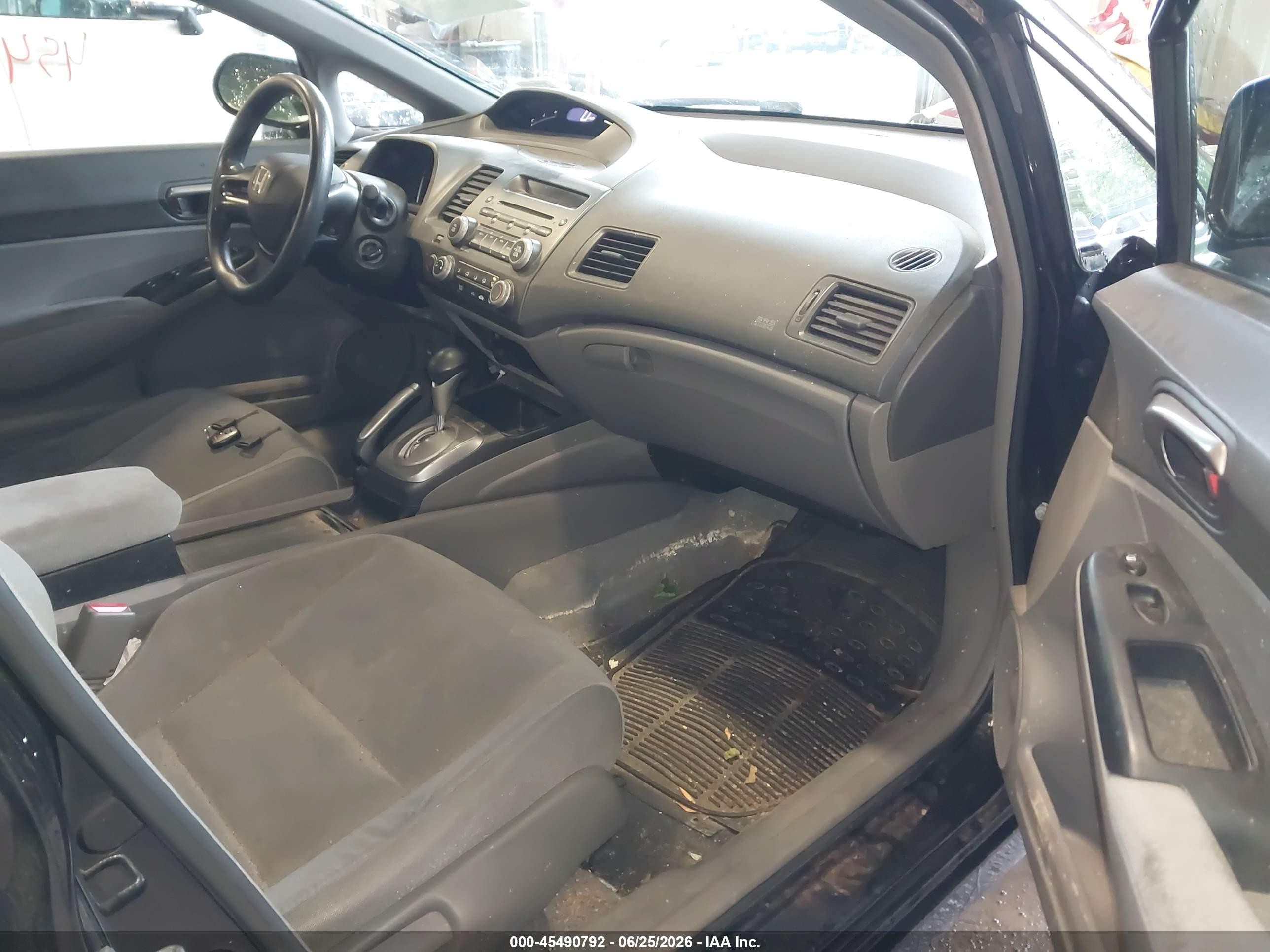 2007 Honda Civic Lx Black vin: 2HGFA16527H311761