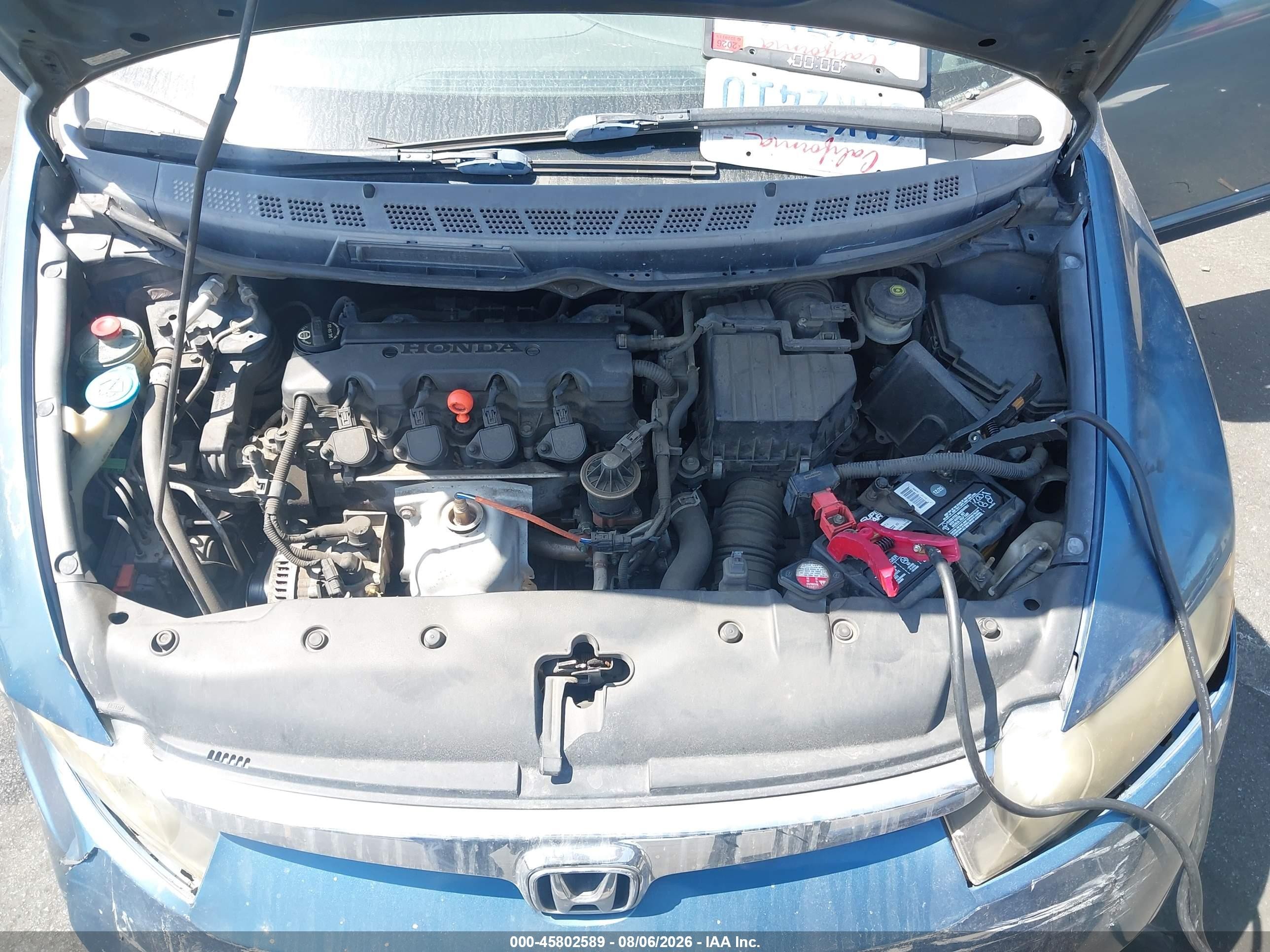2007 Honda Civic Lx Blue vin: 2HGFA16527H512432
