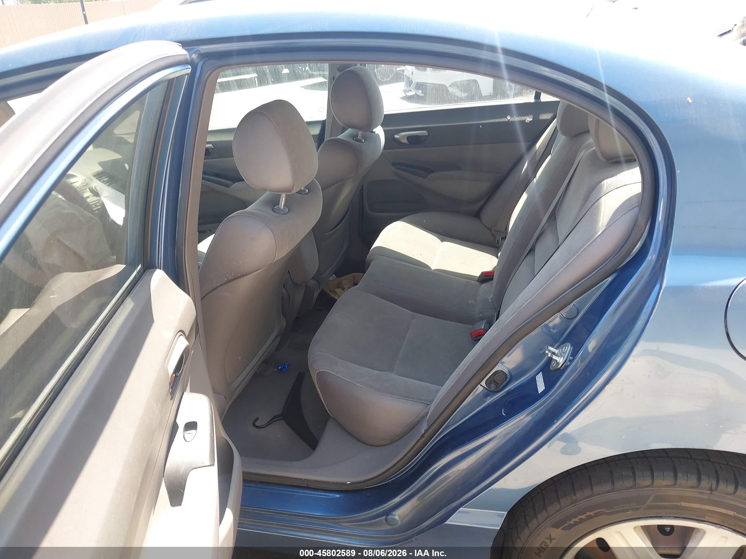 2007 Honda Civic Lx Blue vin: 2HGFA16527H512432