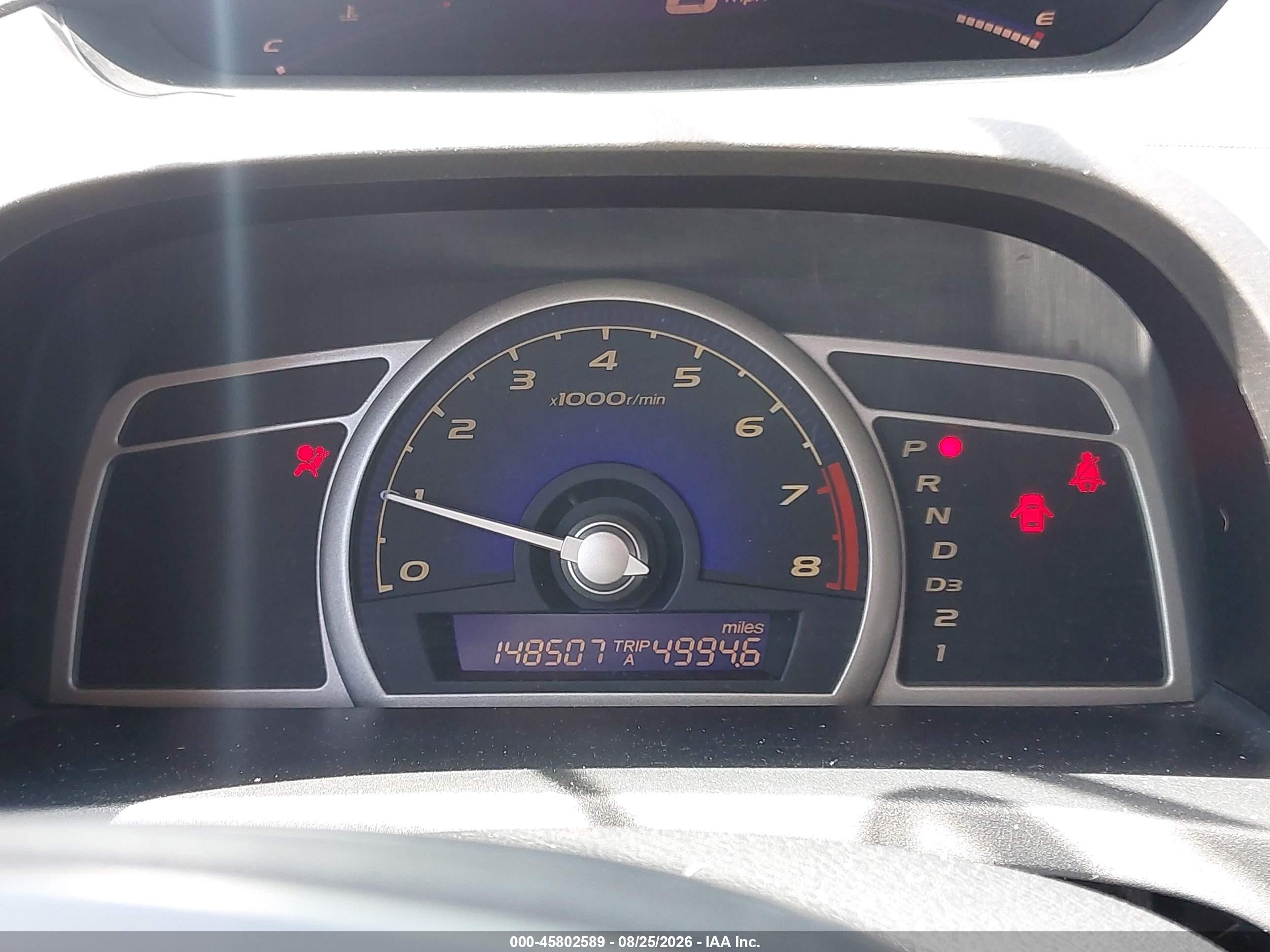 2007 Honda Civic Lx Blue vin: 2HGFA16527H512432