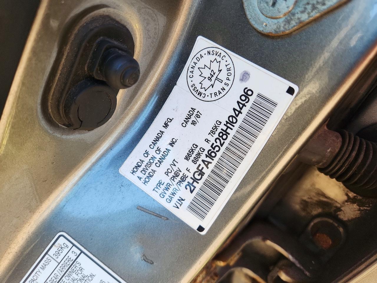 2008 Honda Civic Lx Charcoal vin: 2HGFA16528H104496