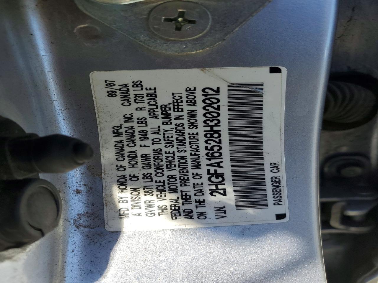 2008 Honda Civic Lx Silver vin: 2HGFA16528H302012