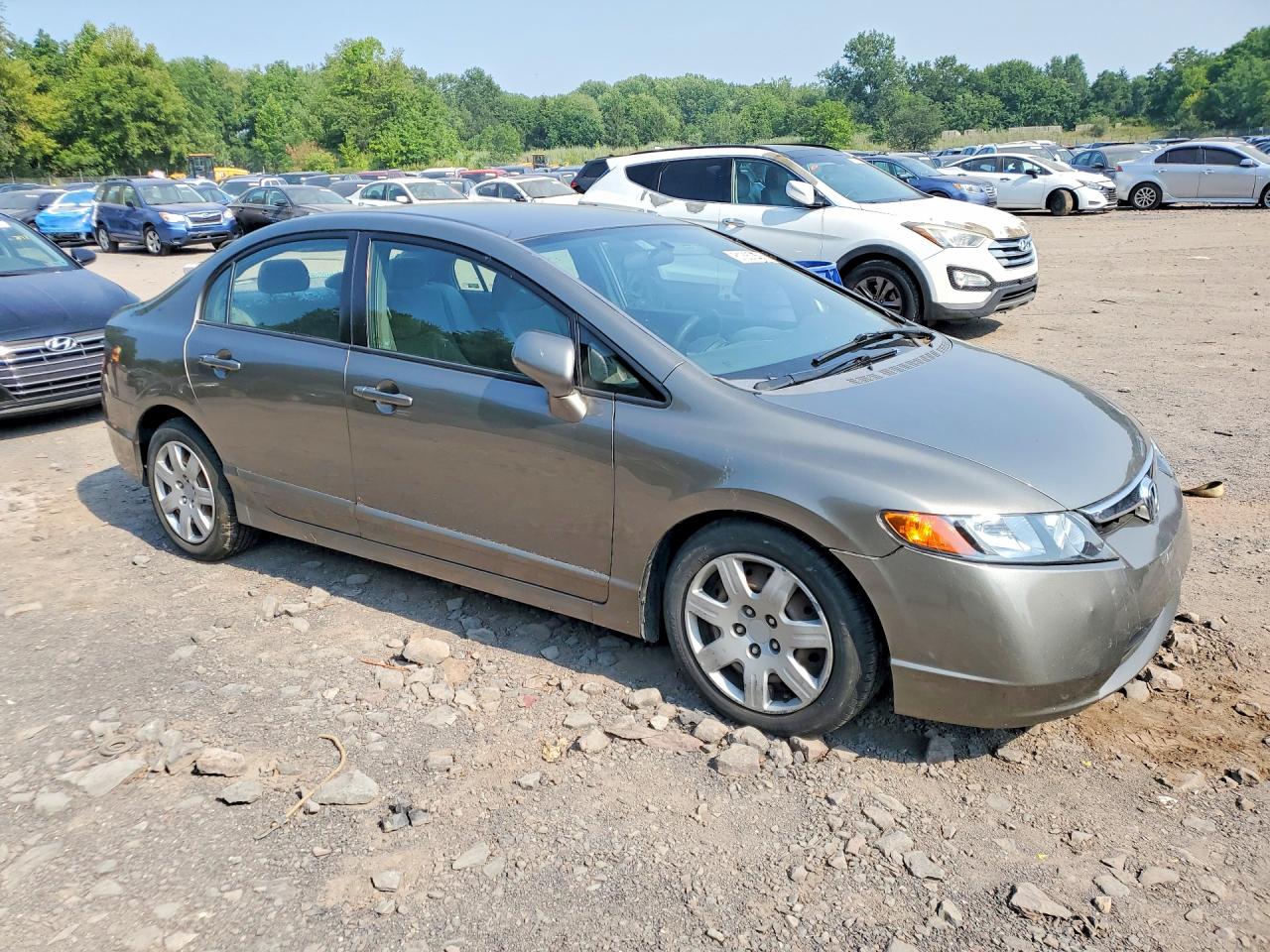 2008 Honda Civic Lx Желто-коричневый vin: 2HGFA16528H308716