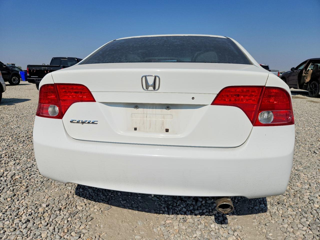 2008 Honda Civic Lx White vin: 2HGFA16528H331199