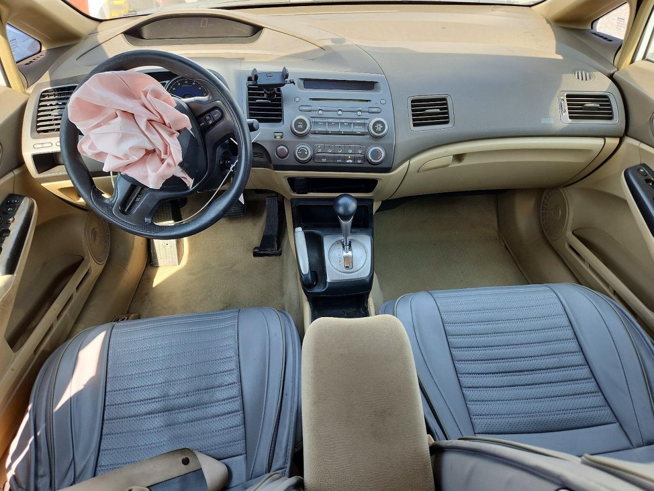 2008 Honda Civic Lx White vin: 2HGFA16528H331199