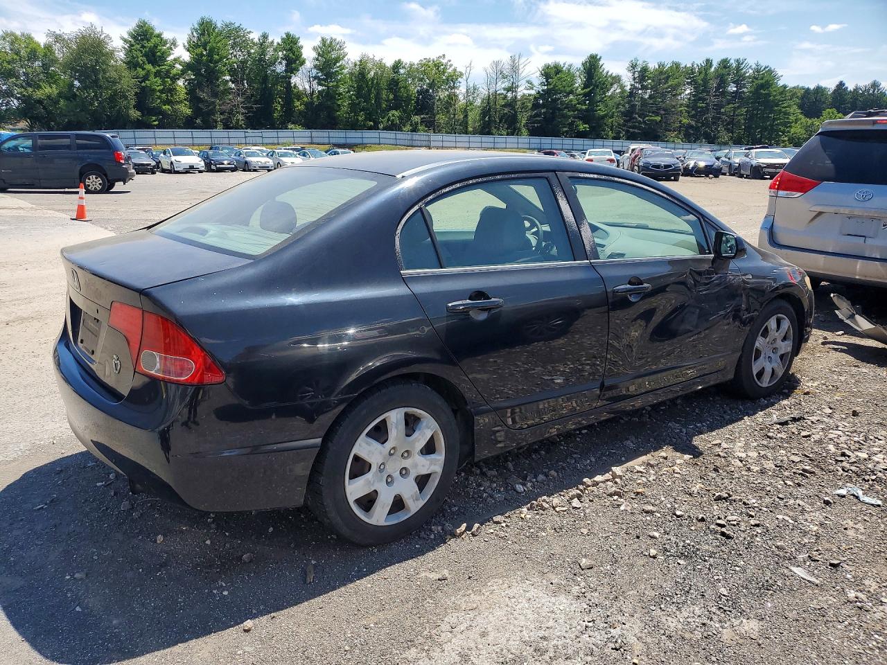 2008 Honda Civic Lx Black vin: 2HGFA16528H335169