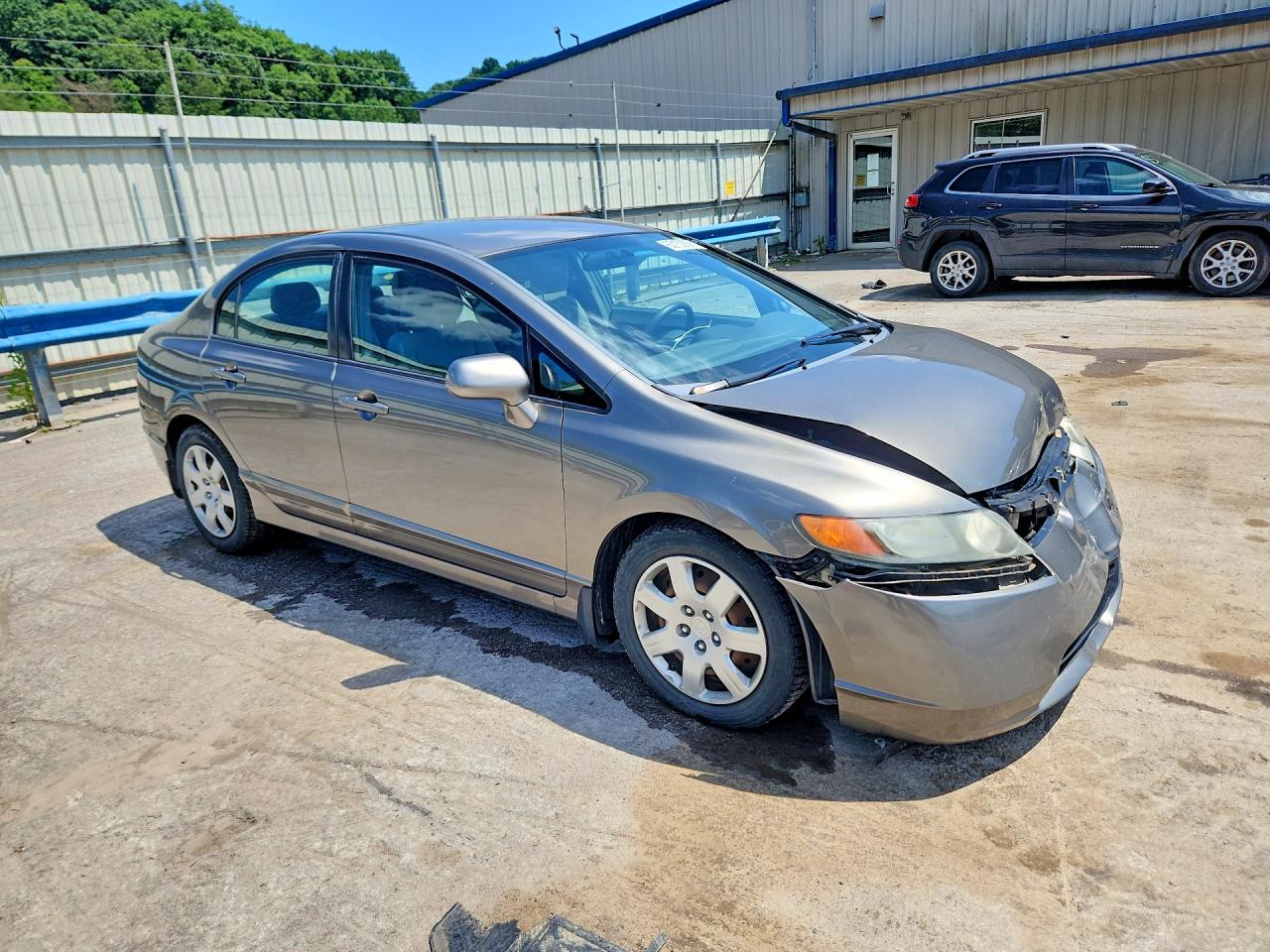 2008 Honda Civic Lx Gray vin: 2HGFA16528H341473