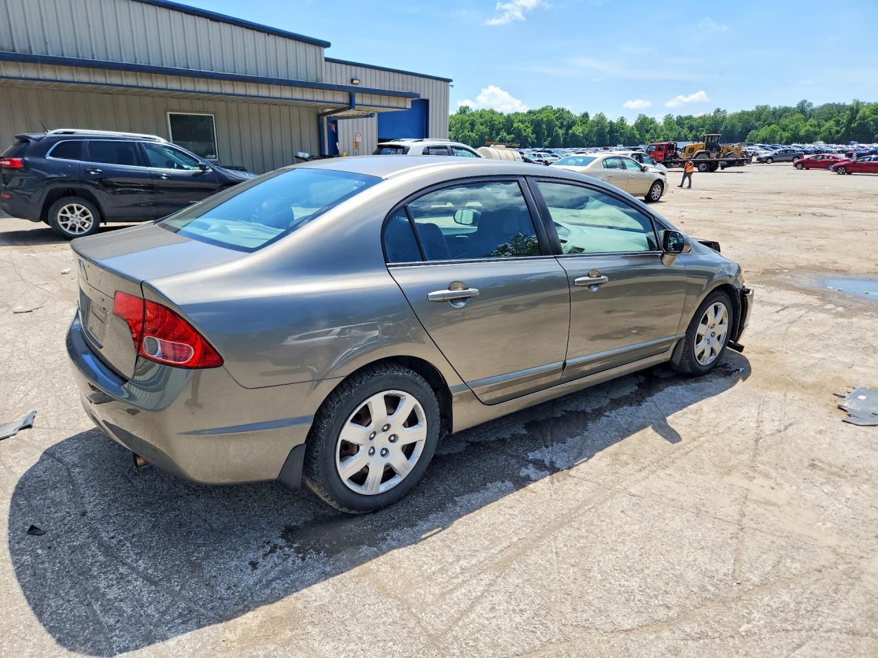 2008 Honda Civic Lx Gray vin: 2HGFA16528H341473