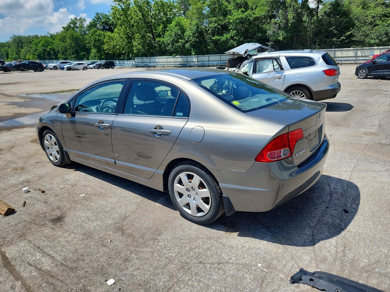 2008 Honda Civic Lx Gray vin: 2HGFA16528H341473