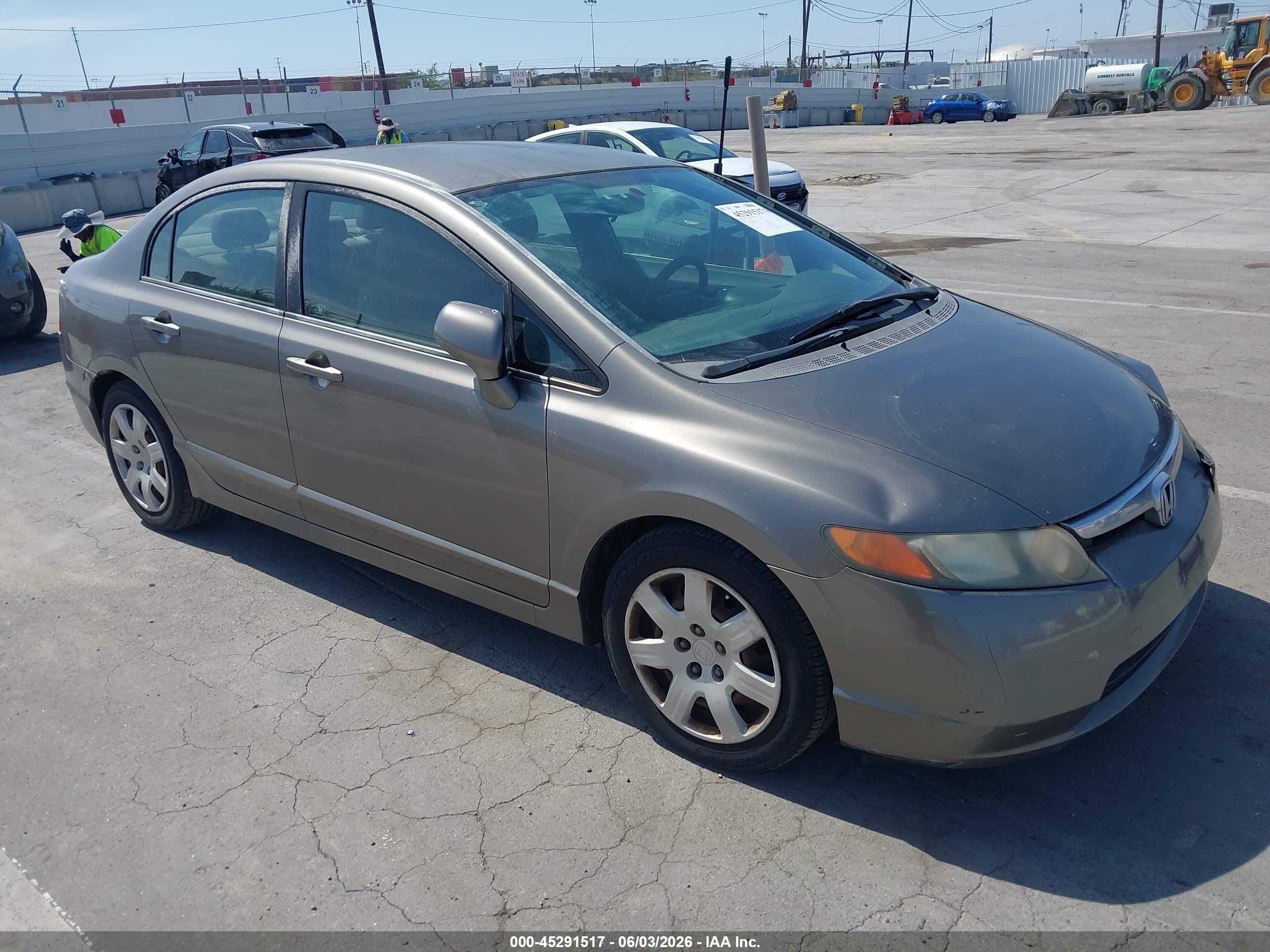 2008 Honda Civic Lx Gray vin: 2HGFA16528H353249