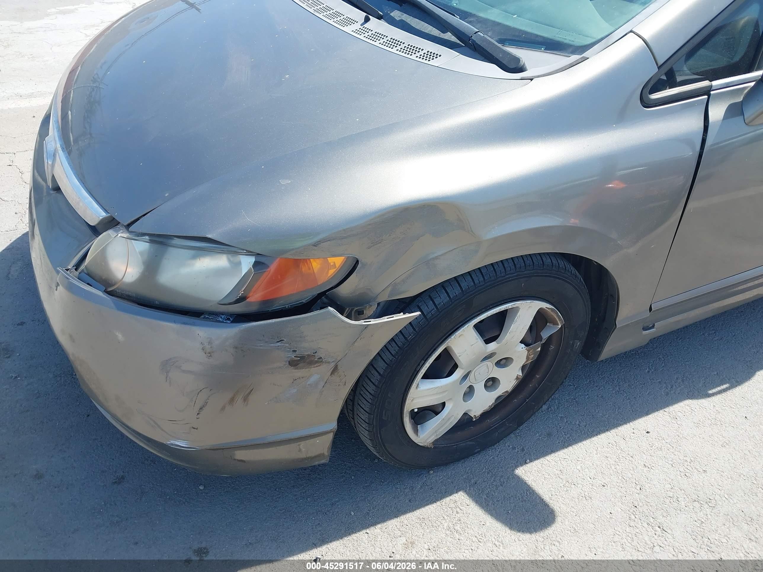 2008 Honda Civic Lx Gray vin: 2HGFA16528H353249