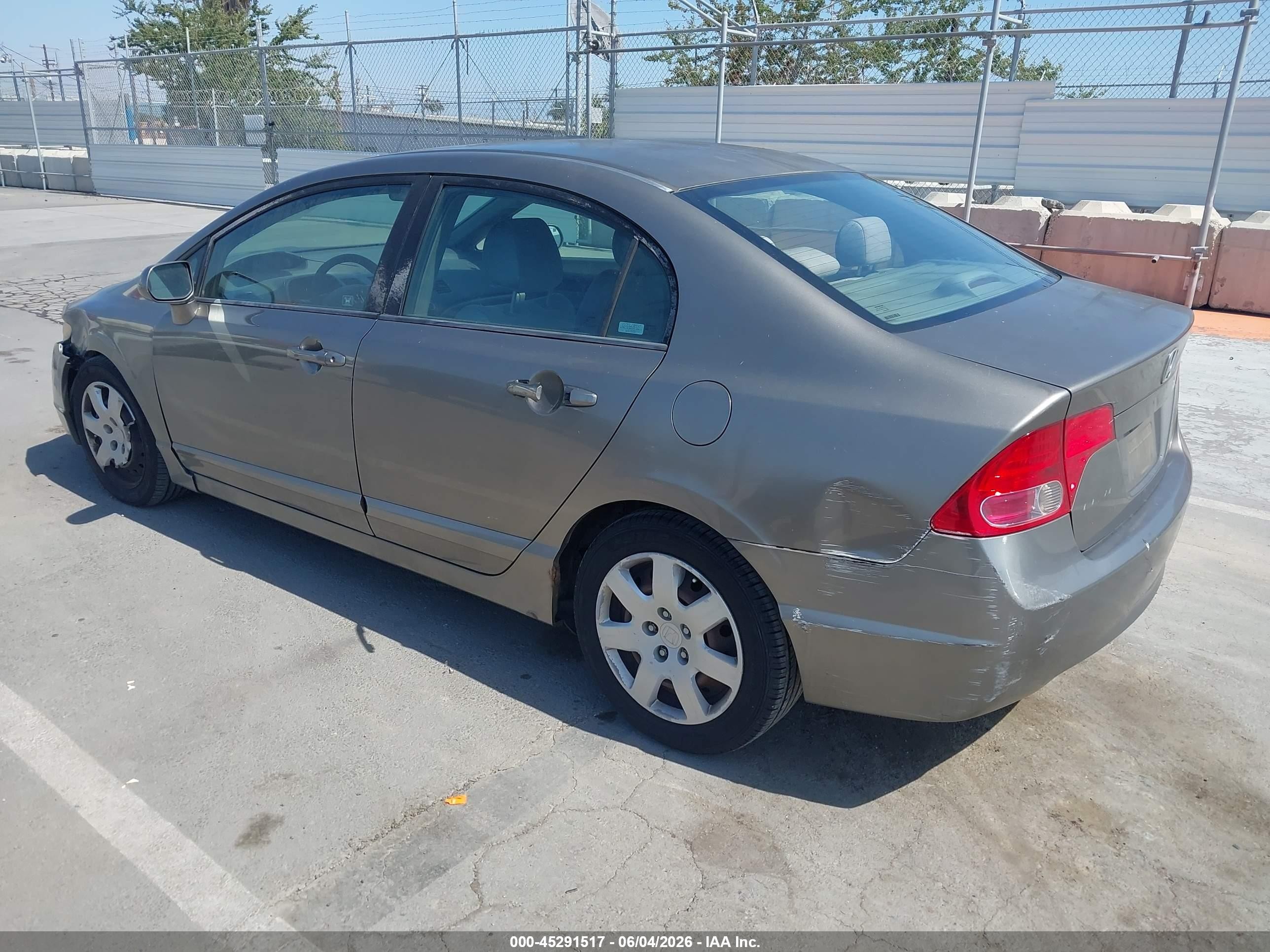 2008 Honda Civic Lx Gray vin: 2HGFA16528H353249