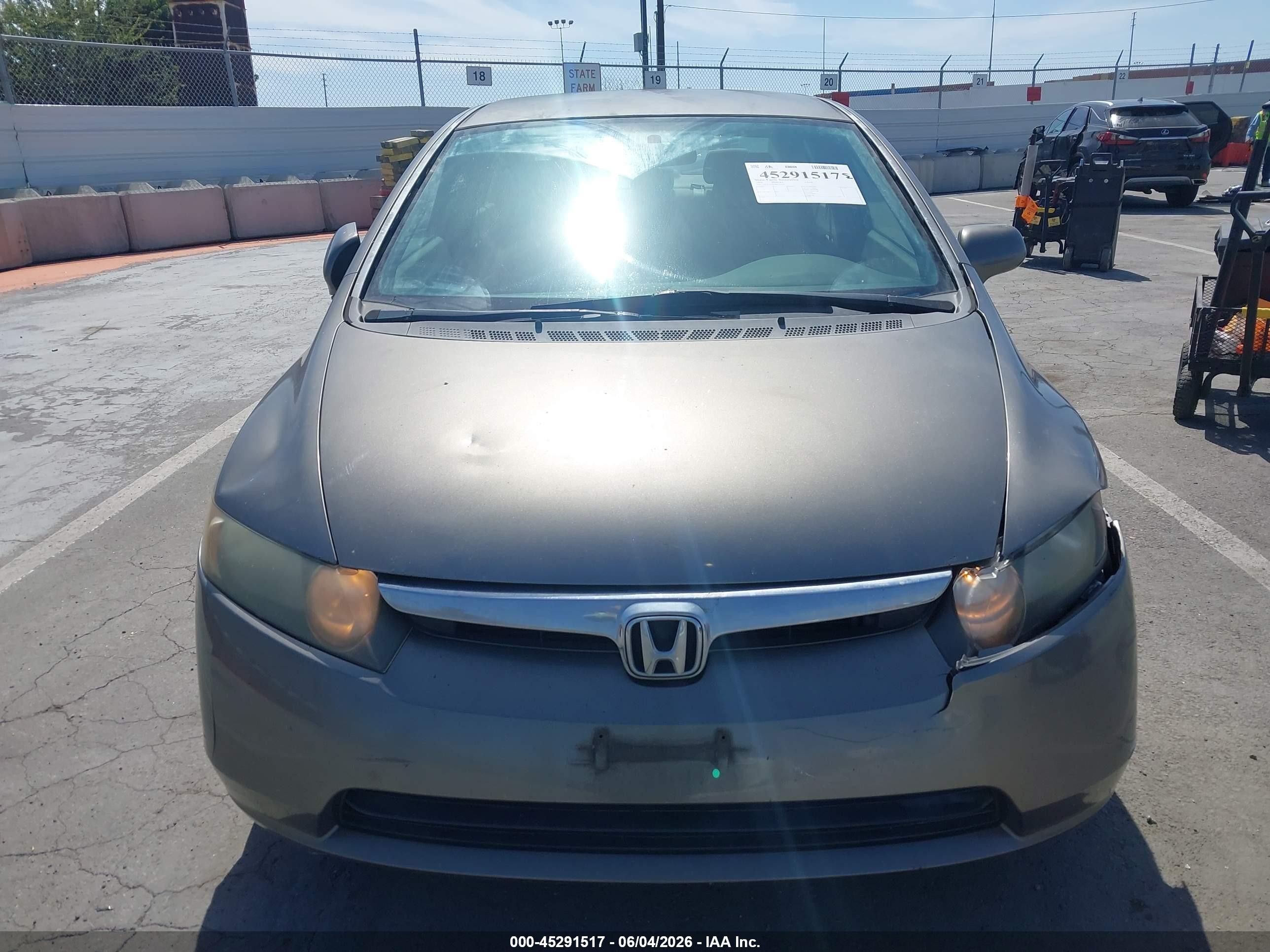 2008 Honda Civic Lx Gray vin: 2HGFA16528H353249