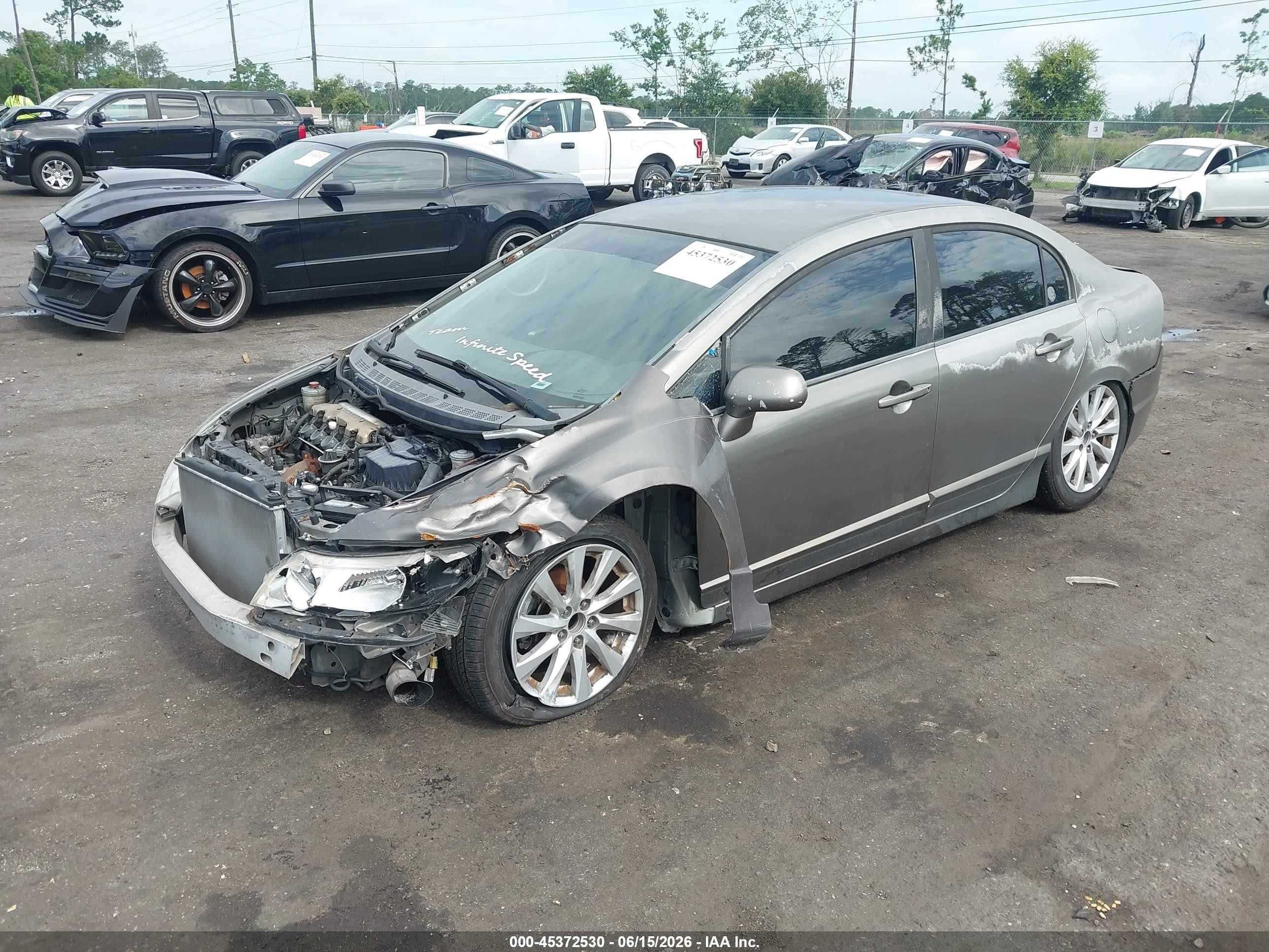 2008 Honda Civic Lx Серый vin: 2HGFA16528H516496