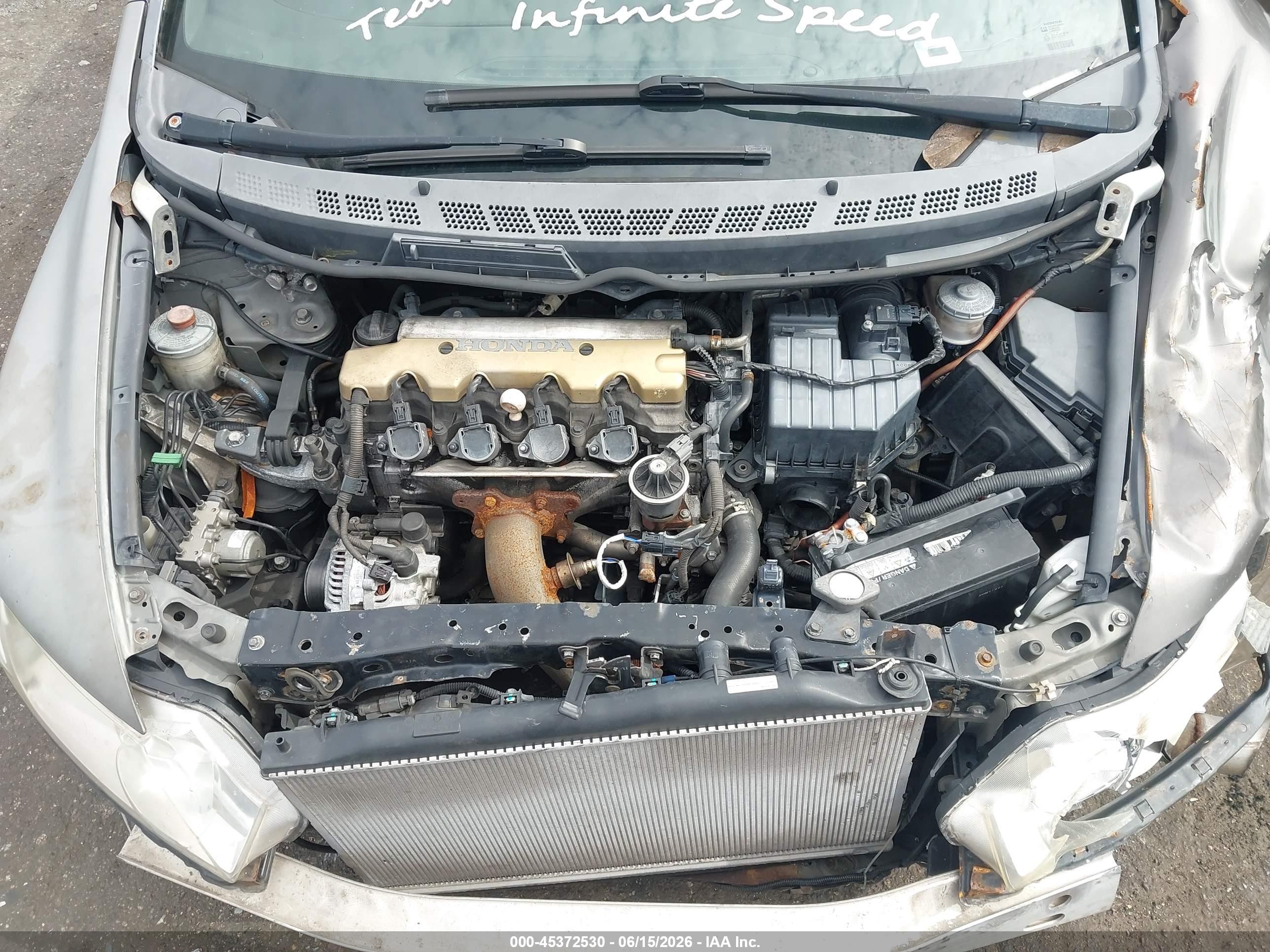2008 Honda Civic Lx Серый vin: 2HGFA16528H516496
