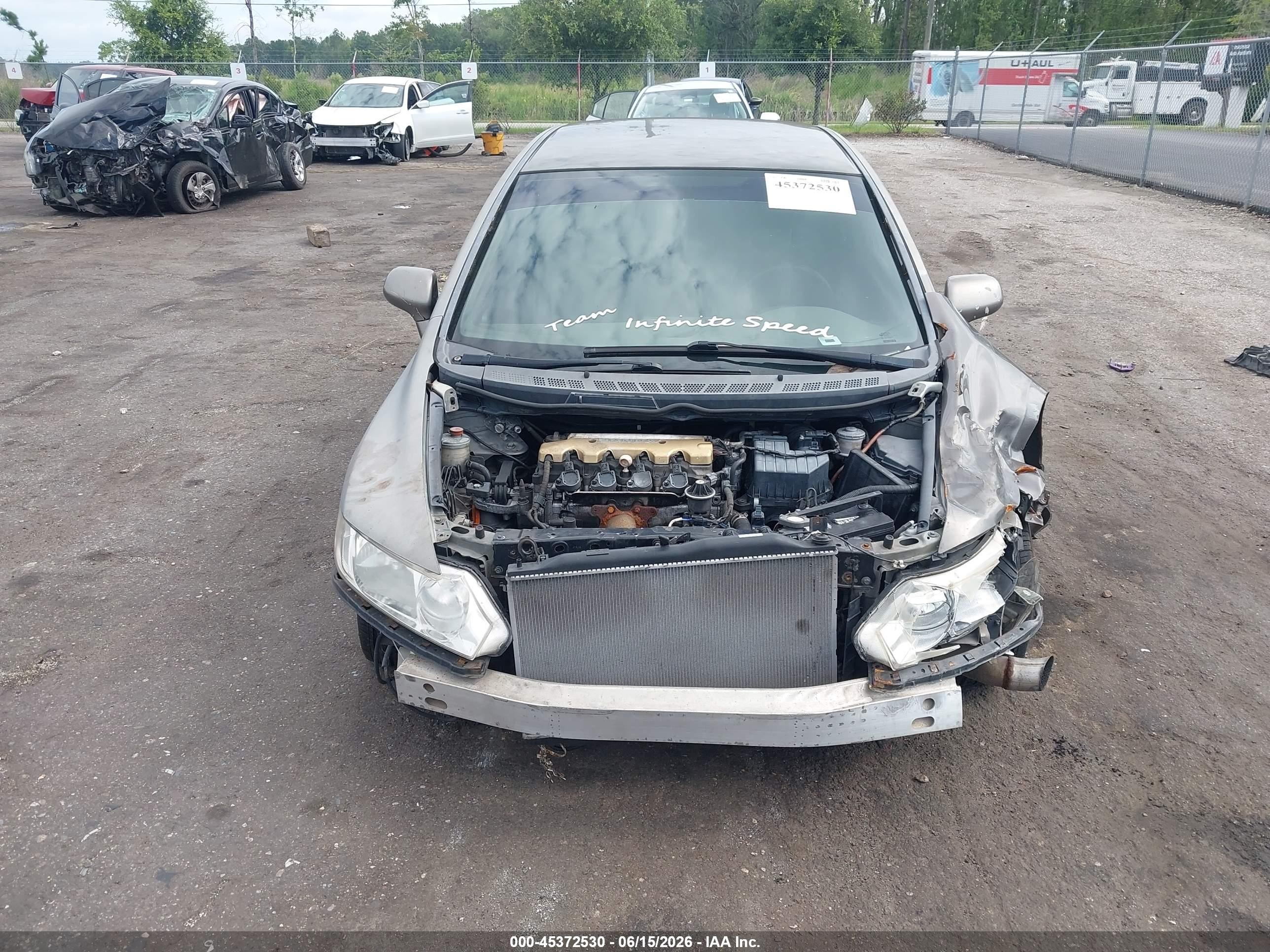 2008 Honda Civic Lx Серый vin: 2HGFA16528H516496