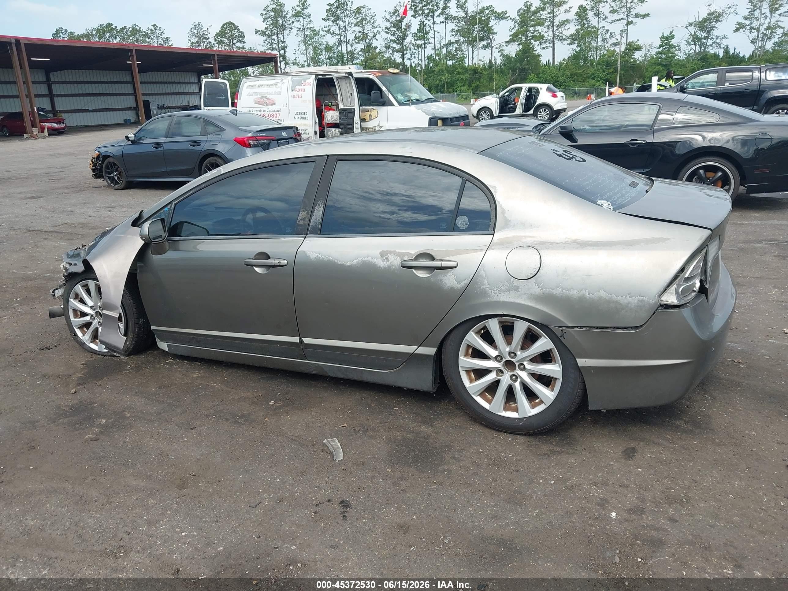 2008 Honda Civic Lx Серый vin: 2HGFA16528H516496