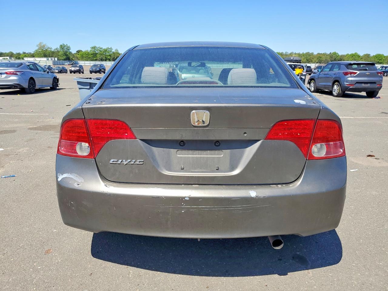 2008 Honda Civic Lx Gray vin: 2HGFA16528H516787