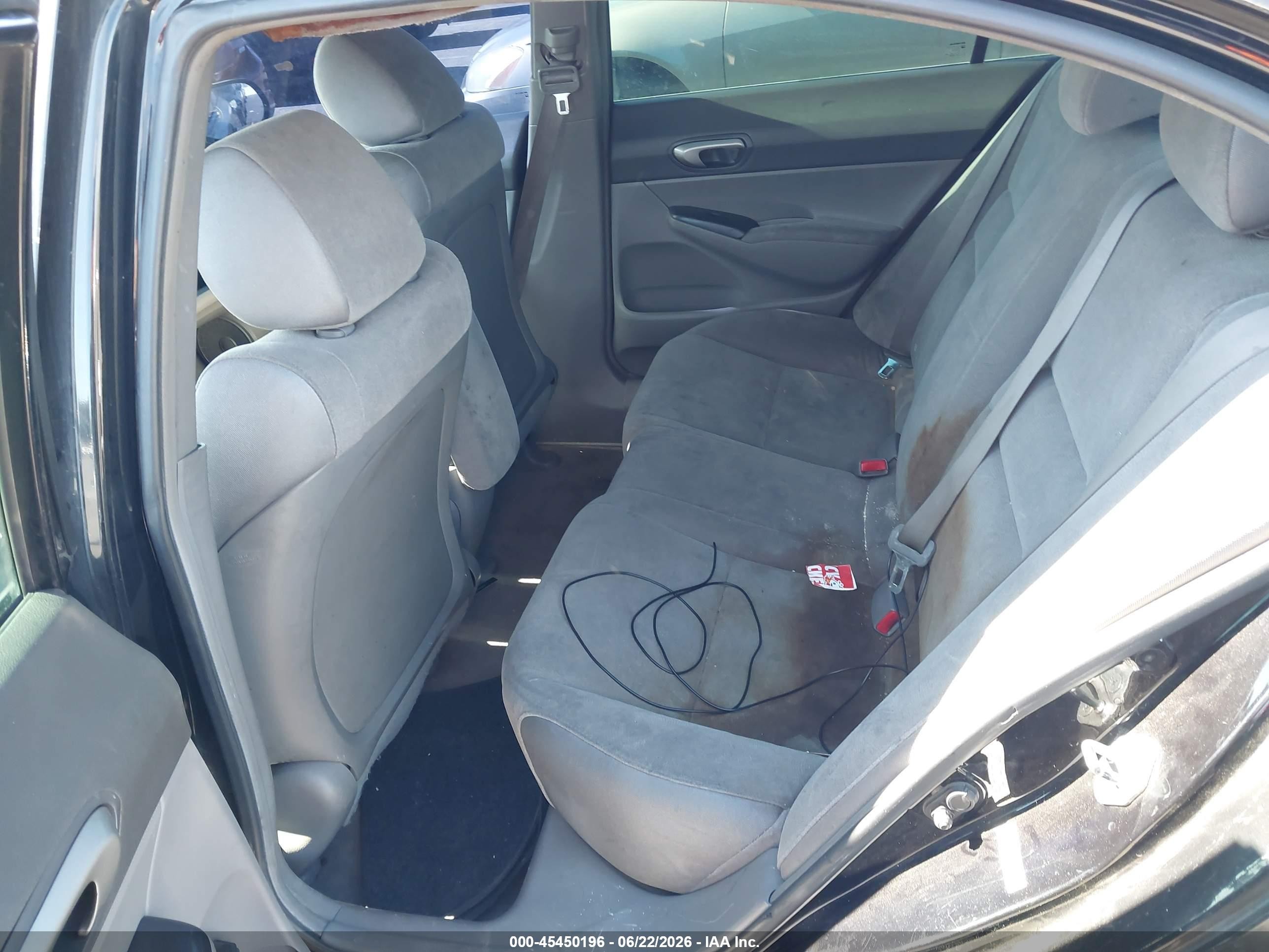 2008 Honda Civic Lx Black vin: 2HGFA16528H521276