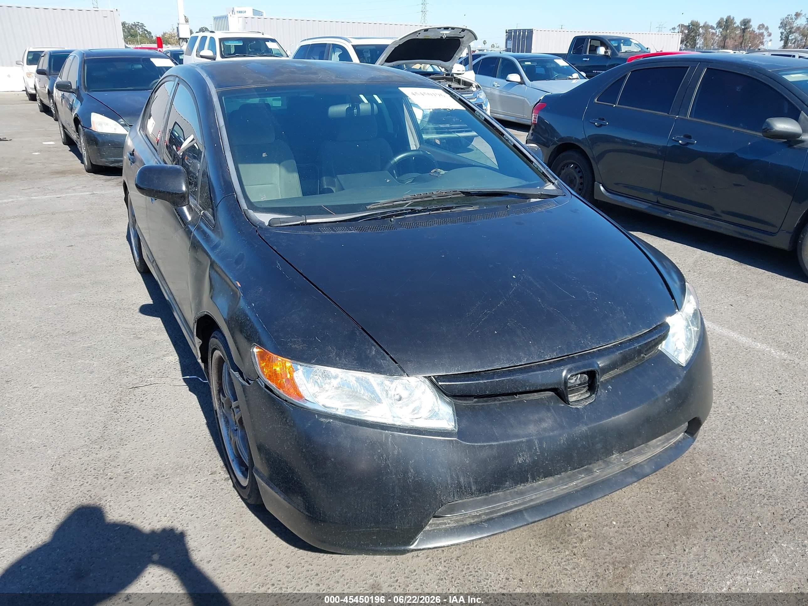 2008 Honda Civic Lx Black vin: 2HGFA16528H521276