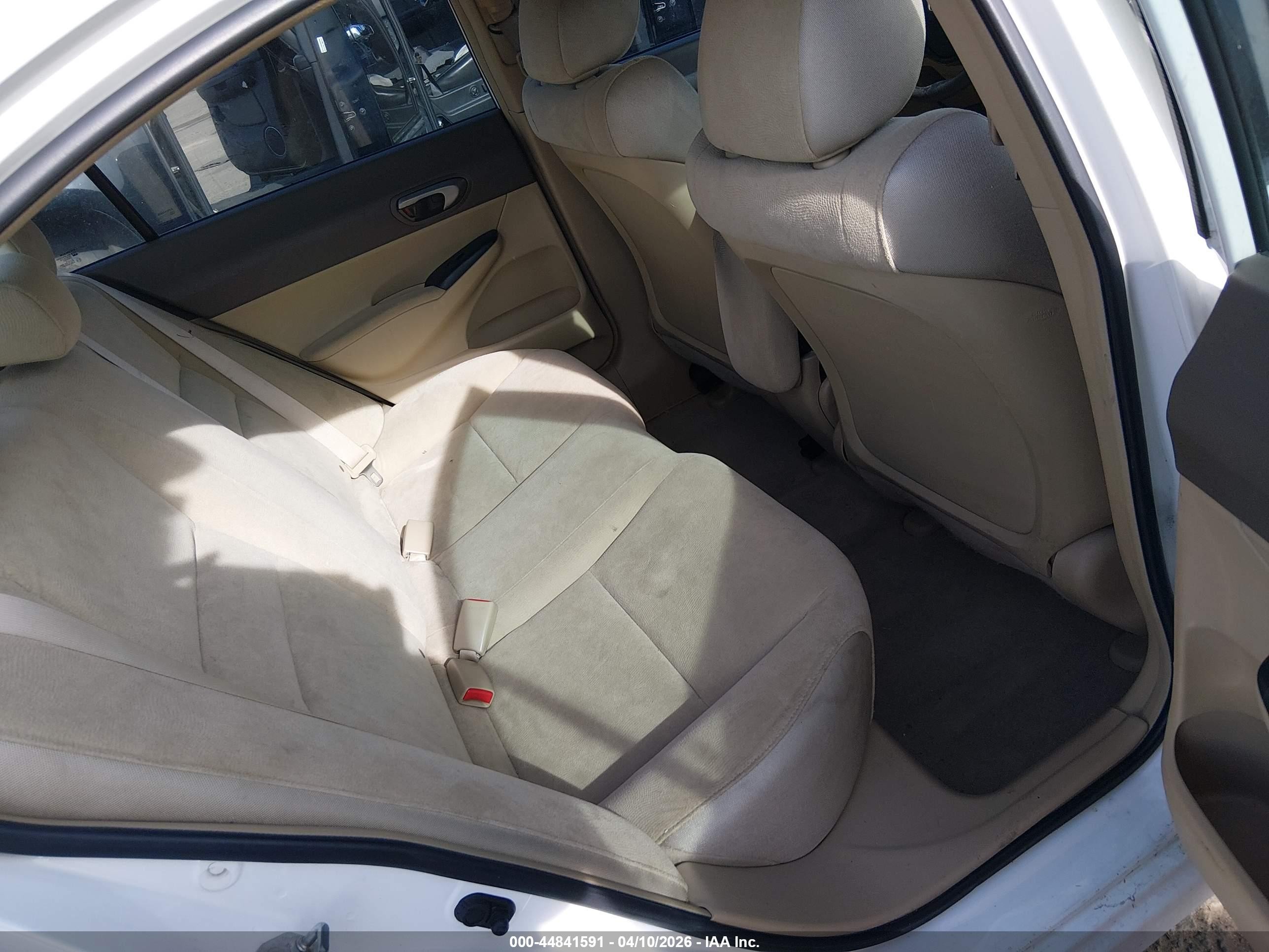 2008 Honda Civic Lx White vin: 2HGFA16528H521763
