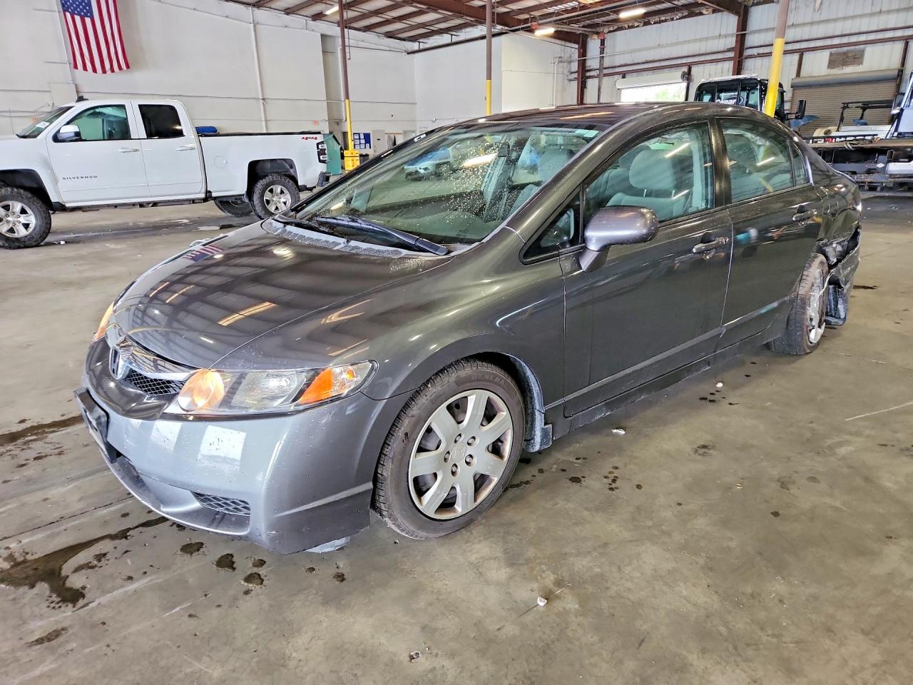 2009 Honda Civic Lx Gray vin: 2HGFA16529H305283