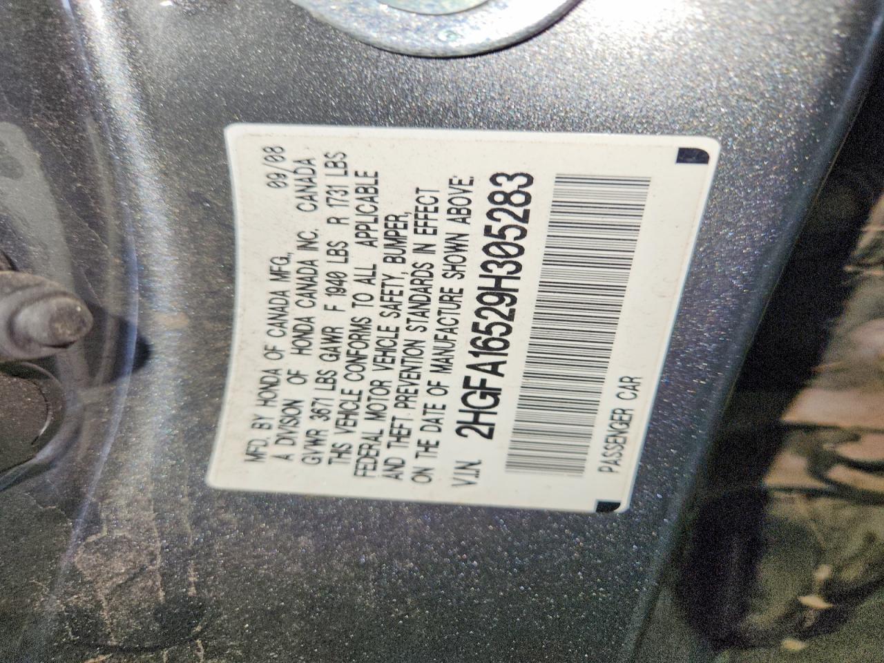 2009 Honda Civic Lx Gray vin: 2HGFA16529H305283