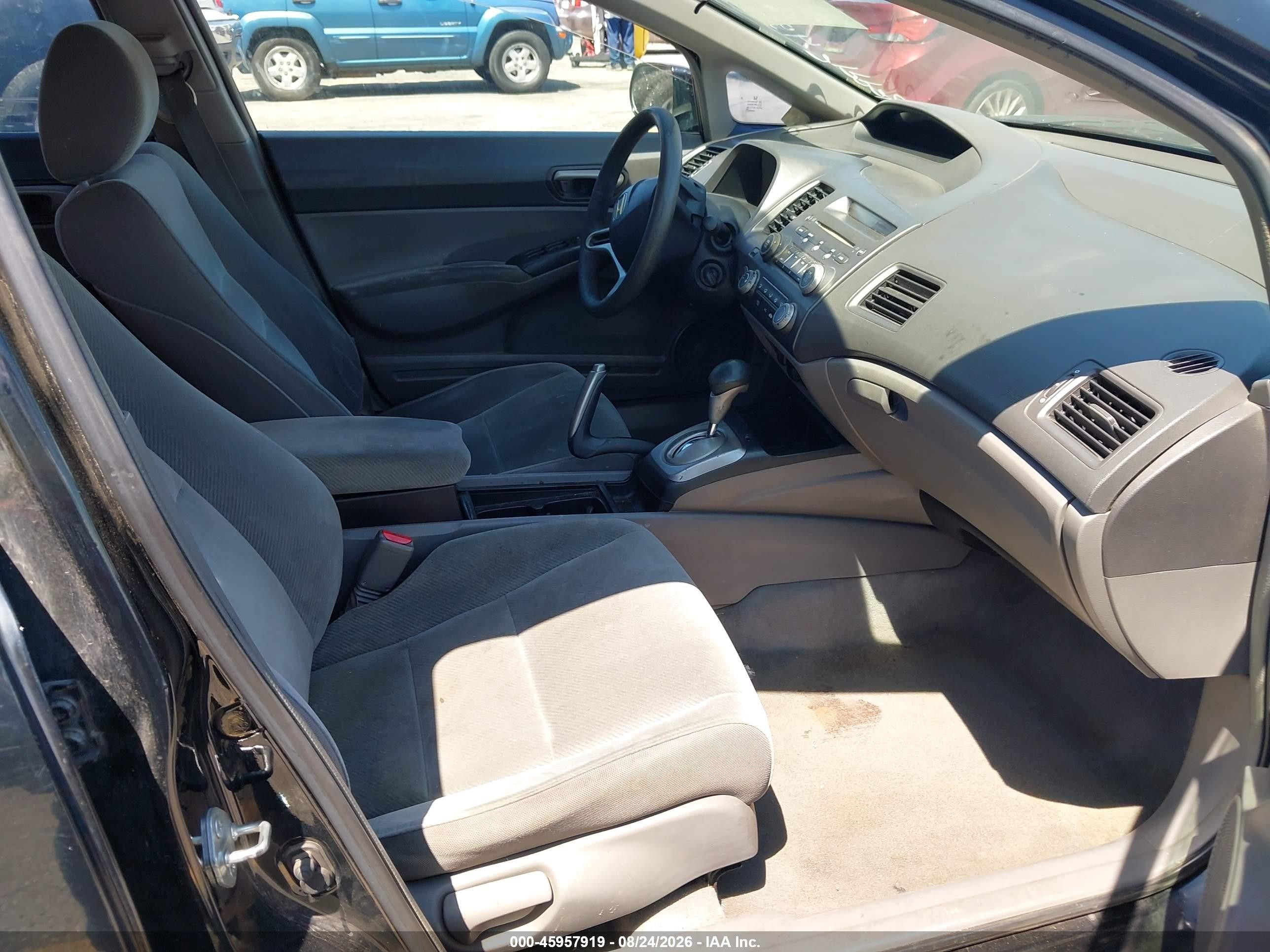 2009 Honda Civic Lx Черный vin: 2HGFA16529H324755