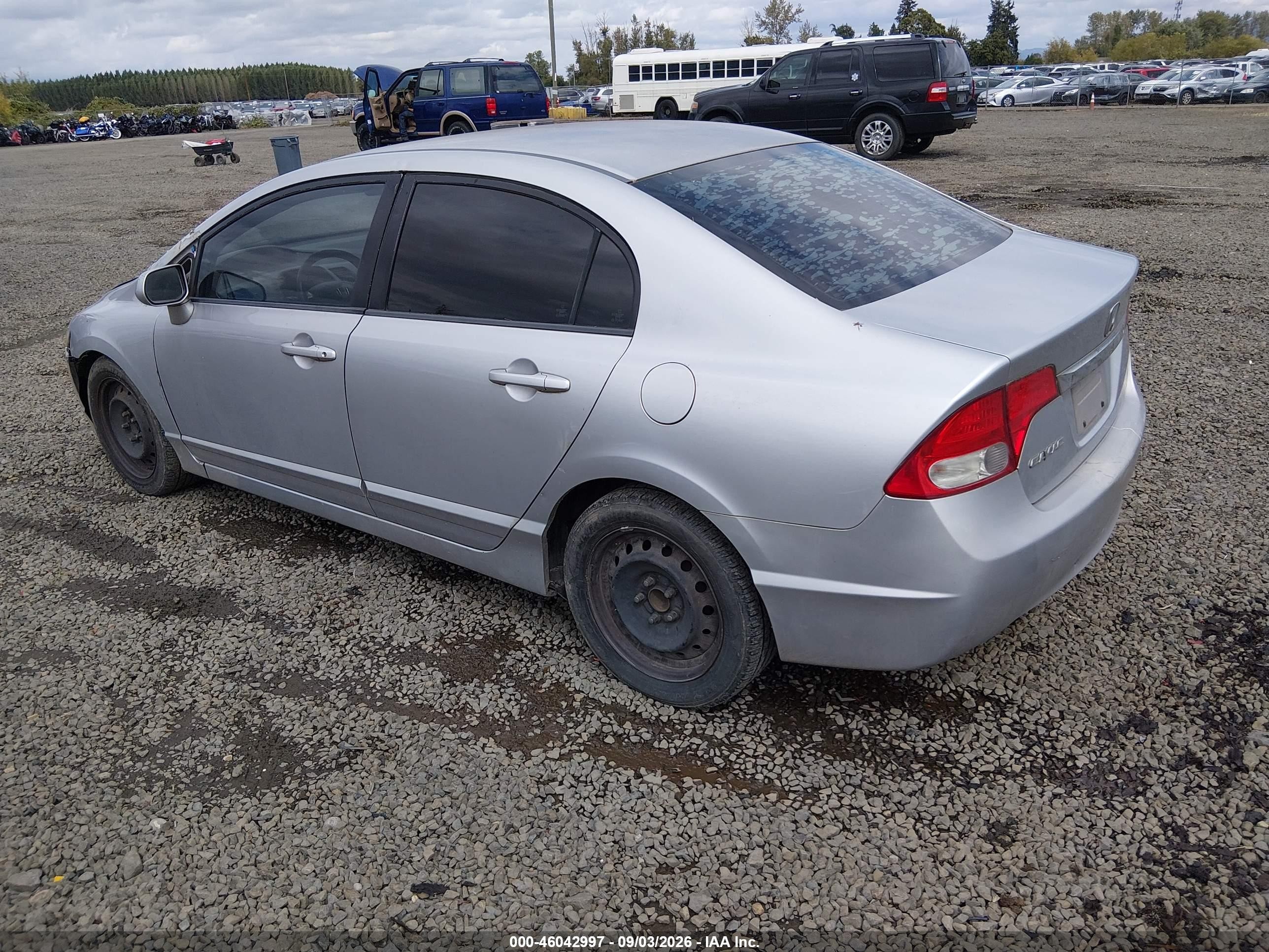 2009 Honda Civic Lx Серебряный vin: 2HGFA16529H338705