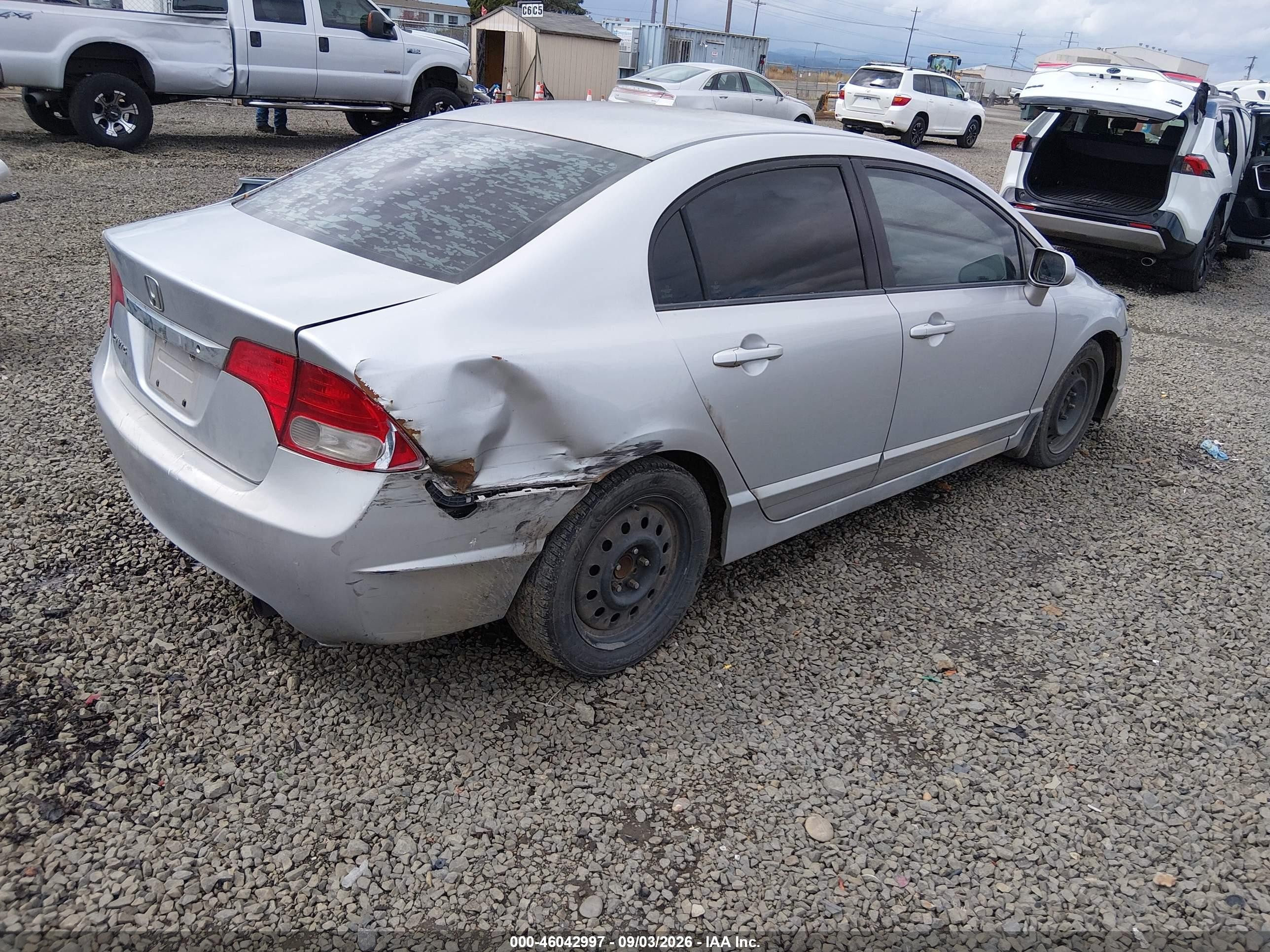 2009 Honda Civic Lx Серебряный vin: 2HGFA16529H338705