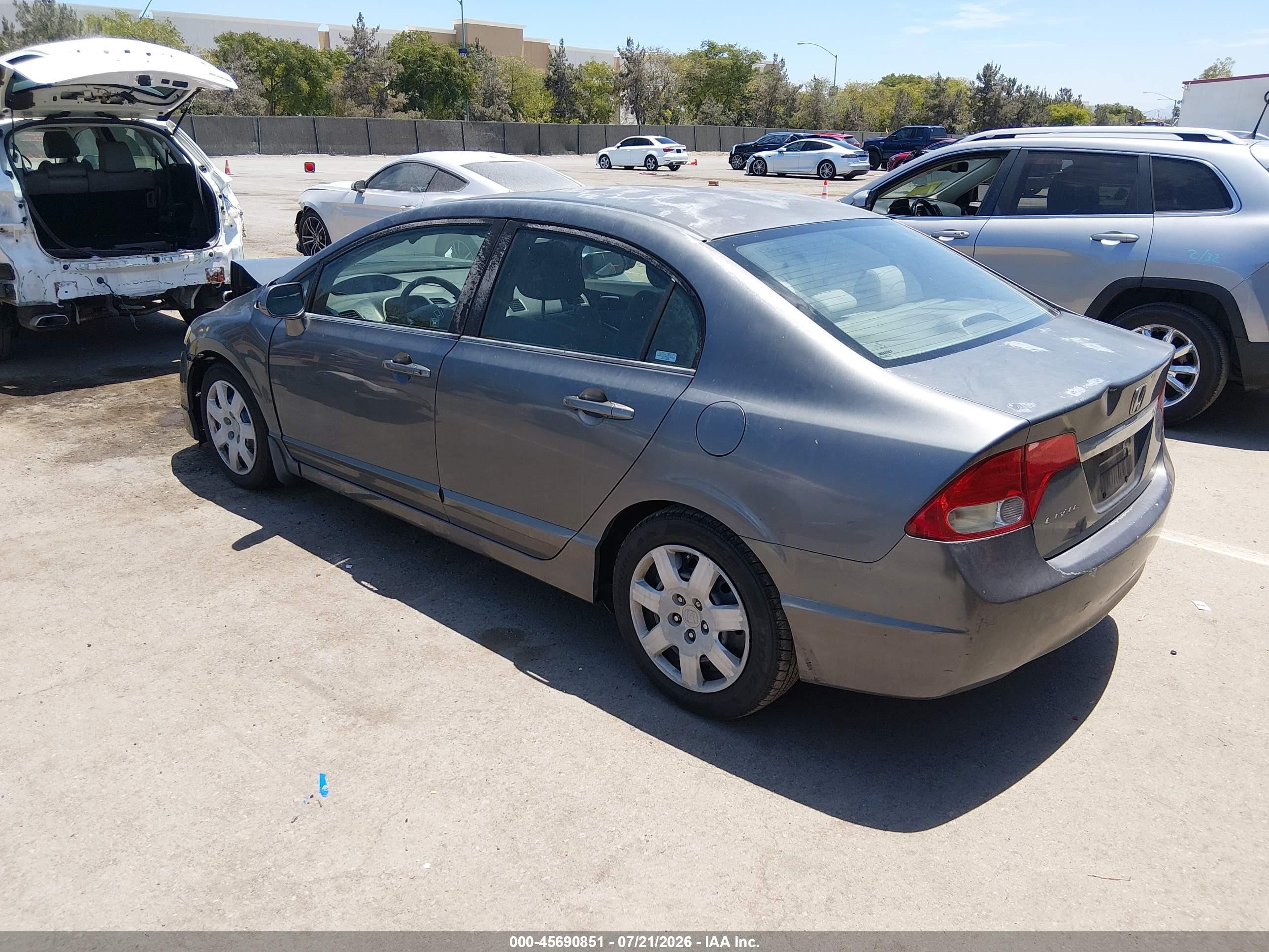 2009 Honda Civic Lx Серый vin: 2HGFA16529H348926