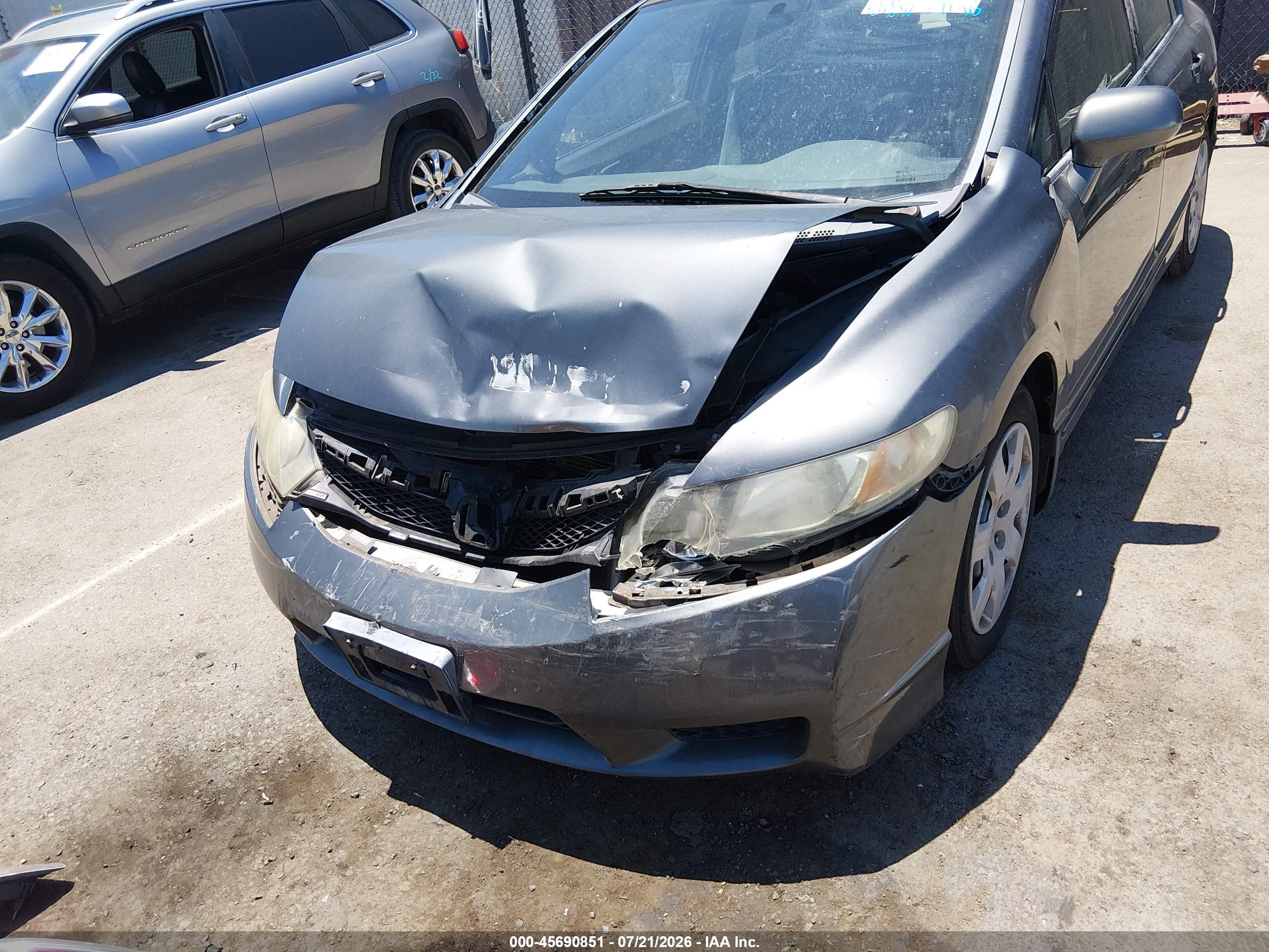 2009 Honda Civic Lx Серый vin: 2HGFA16529H348926
