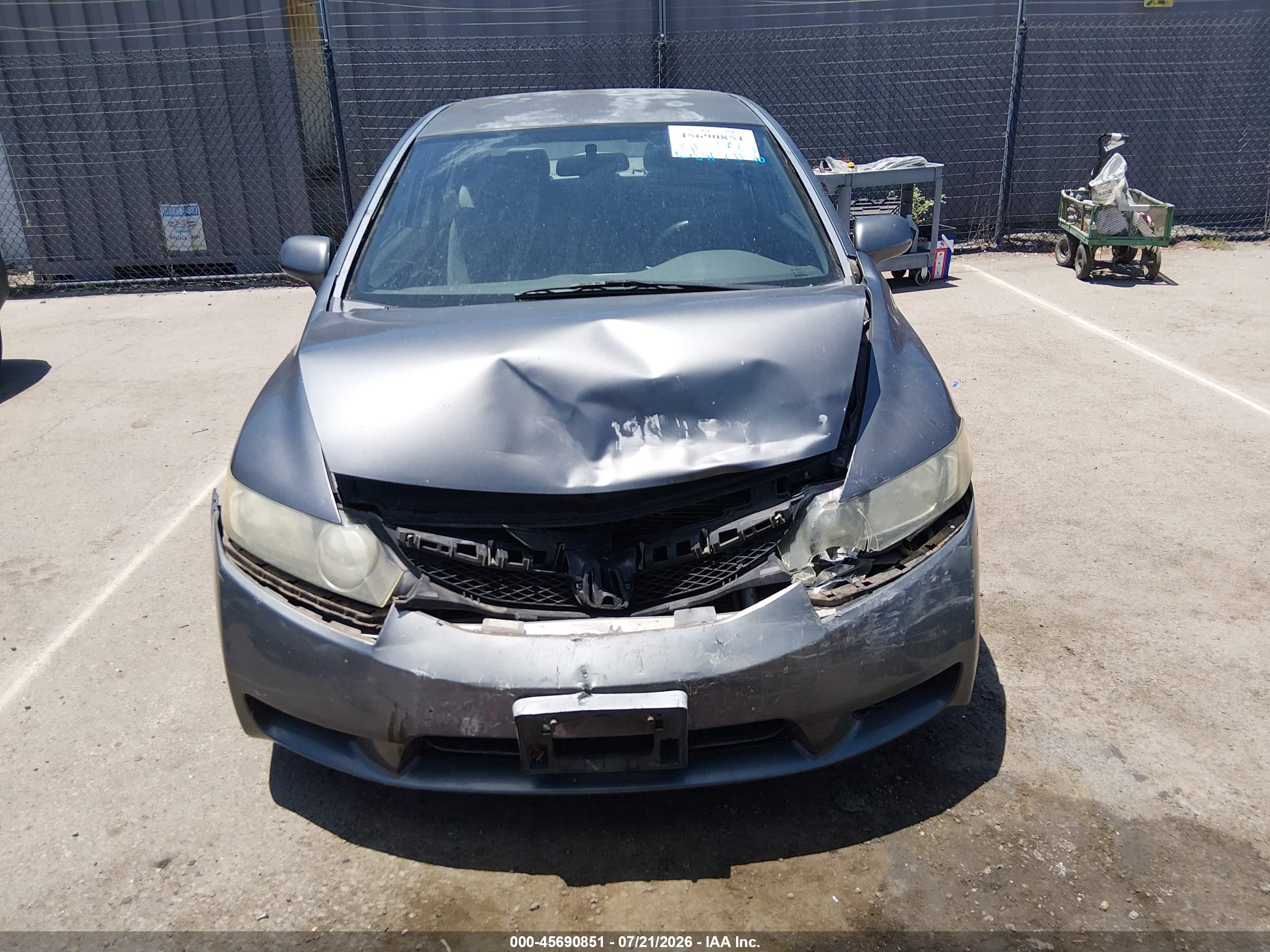 2009 Honda Civic Lx Серый vin: 2HGFA16529H348926