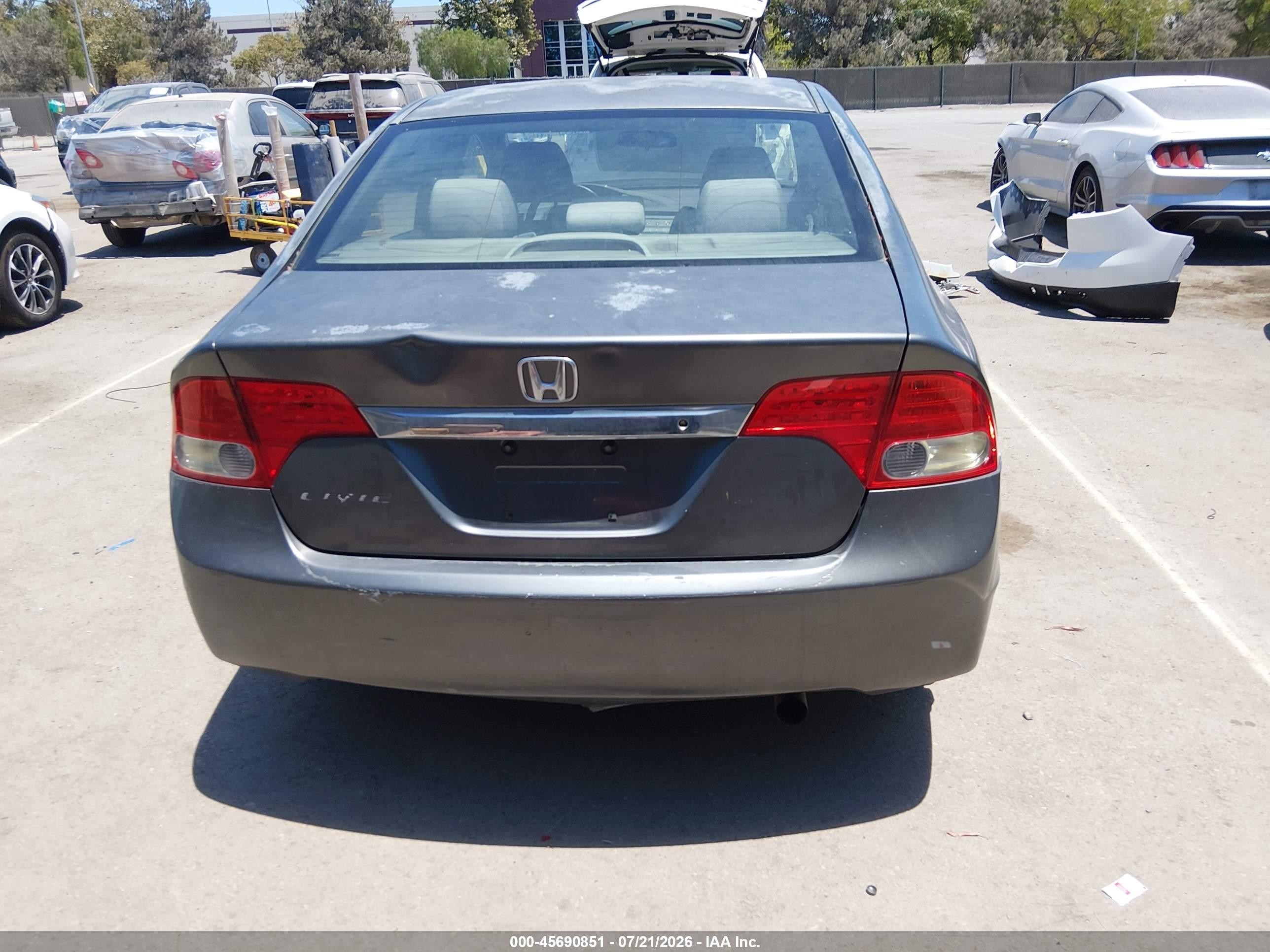 2009 Honda Civic Lx Серый vin: 2HGFA16529H348926