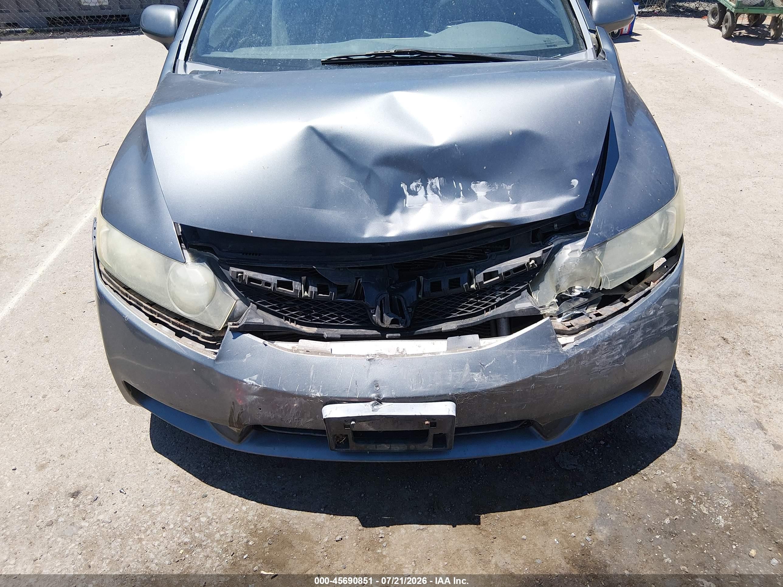 2009 Honda Civic Lx Серый vin: 2HGFA16529H348926