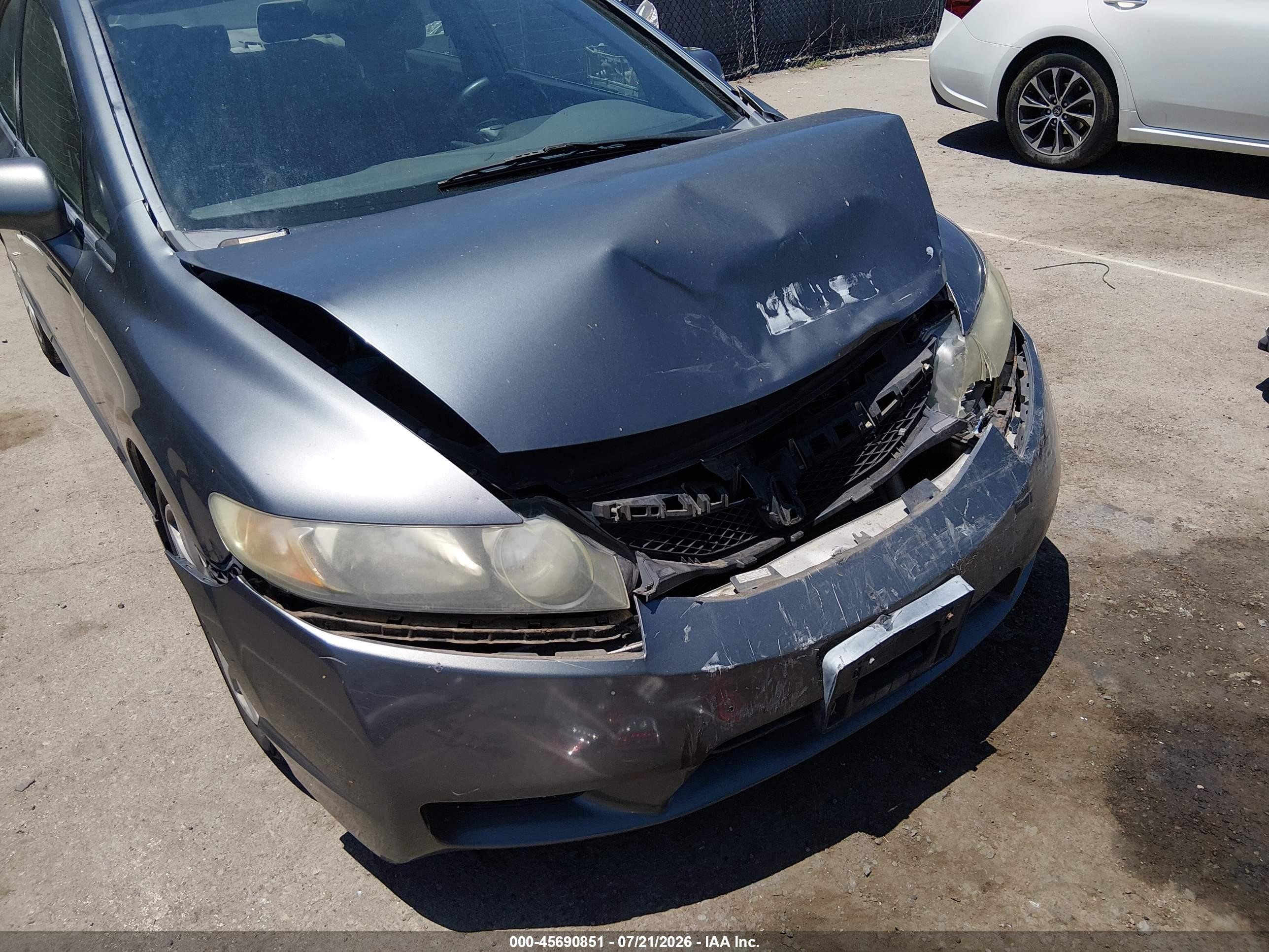 2009 Honda Civic Lx Серый vin: 2HGFA16529H348926